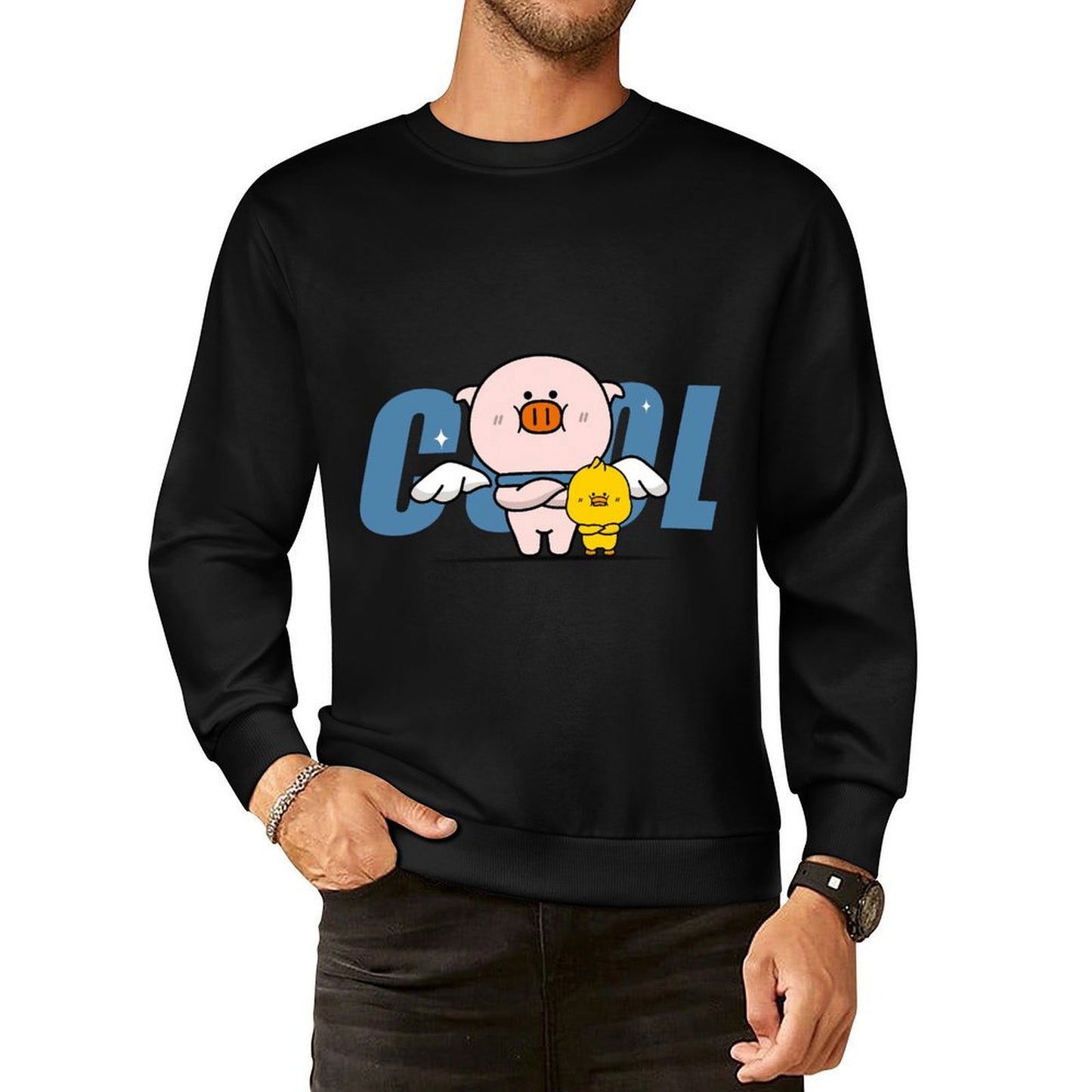 IPBR 250g Crew Neck Long Sleeve Sweatshirt Front GraphicCrew Neck Long Sleeve Sweatshirt4001092