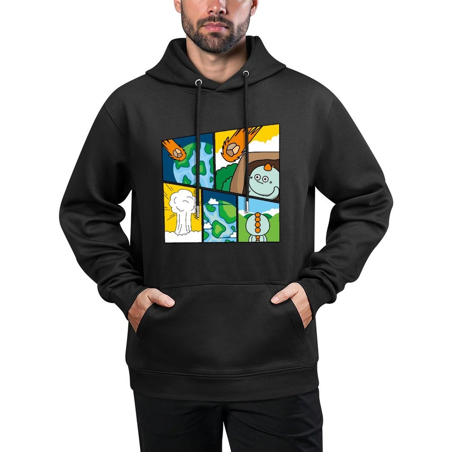 IPBR 250g Hooded Pocket Sweatshirt Front GraphicMen's Hooded  Sweatshirt4001341