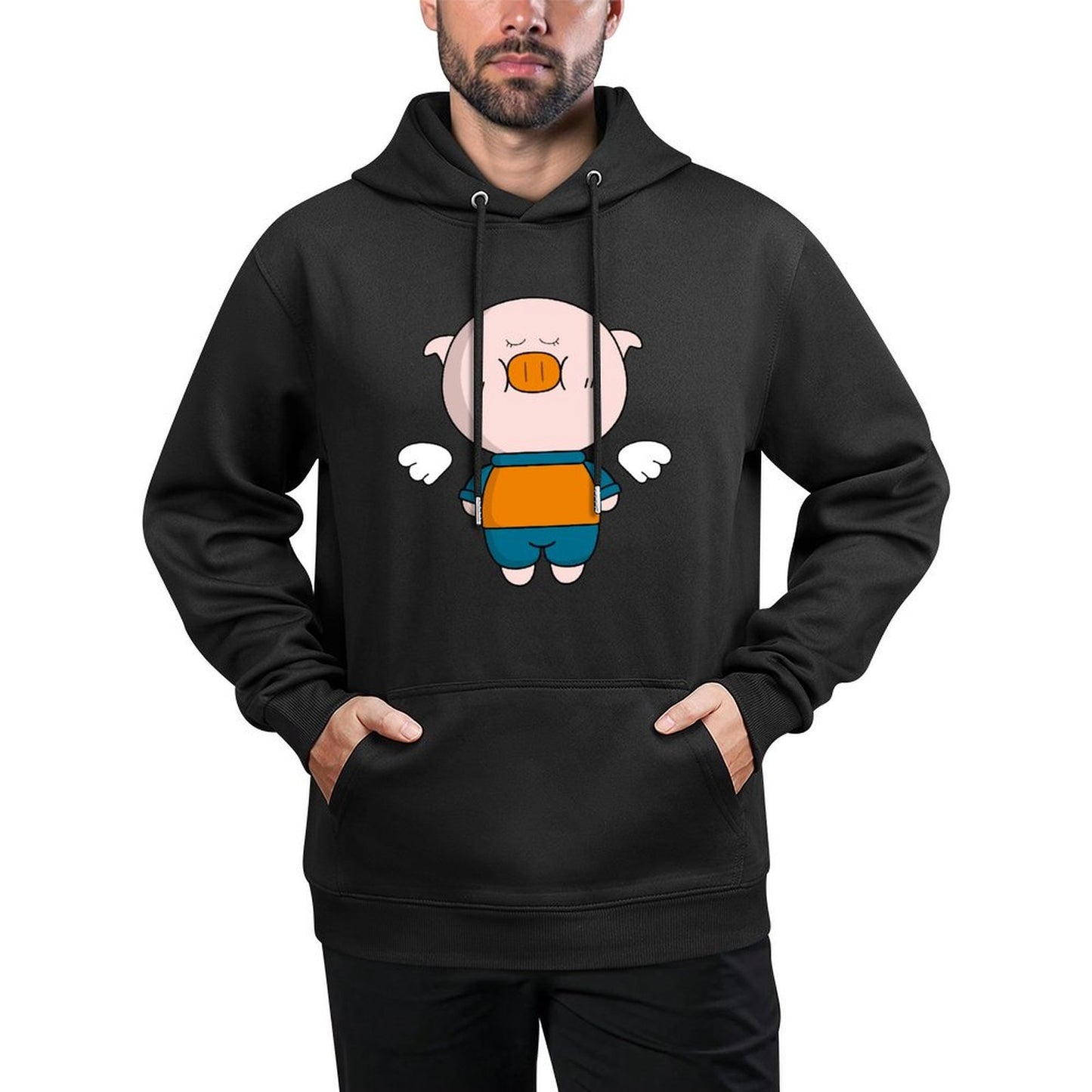IPBR 250g Hooded Pocket Sweatshirt Front GraphicMen's Hooded  Sweatshirt4000403
