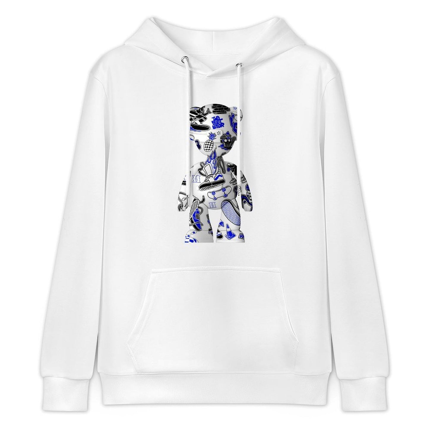 Hoodie Front PatternPrint-Ready Cotton