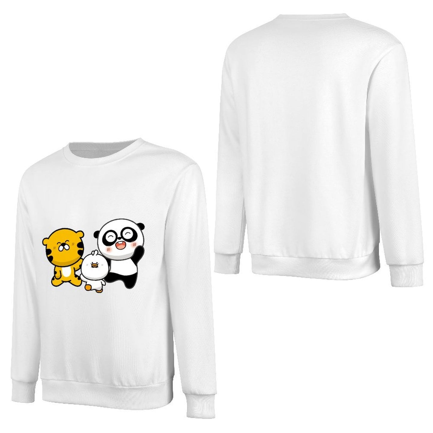 Front Patterned Long Sleeve TopDurable Made-to-Order