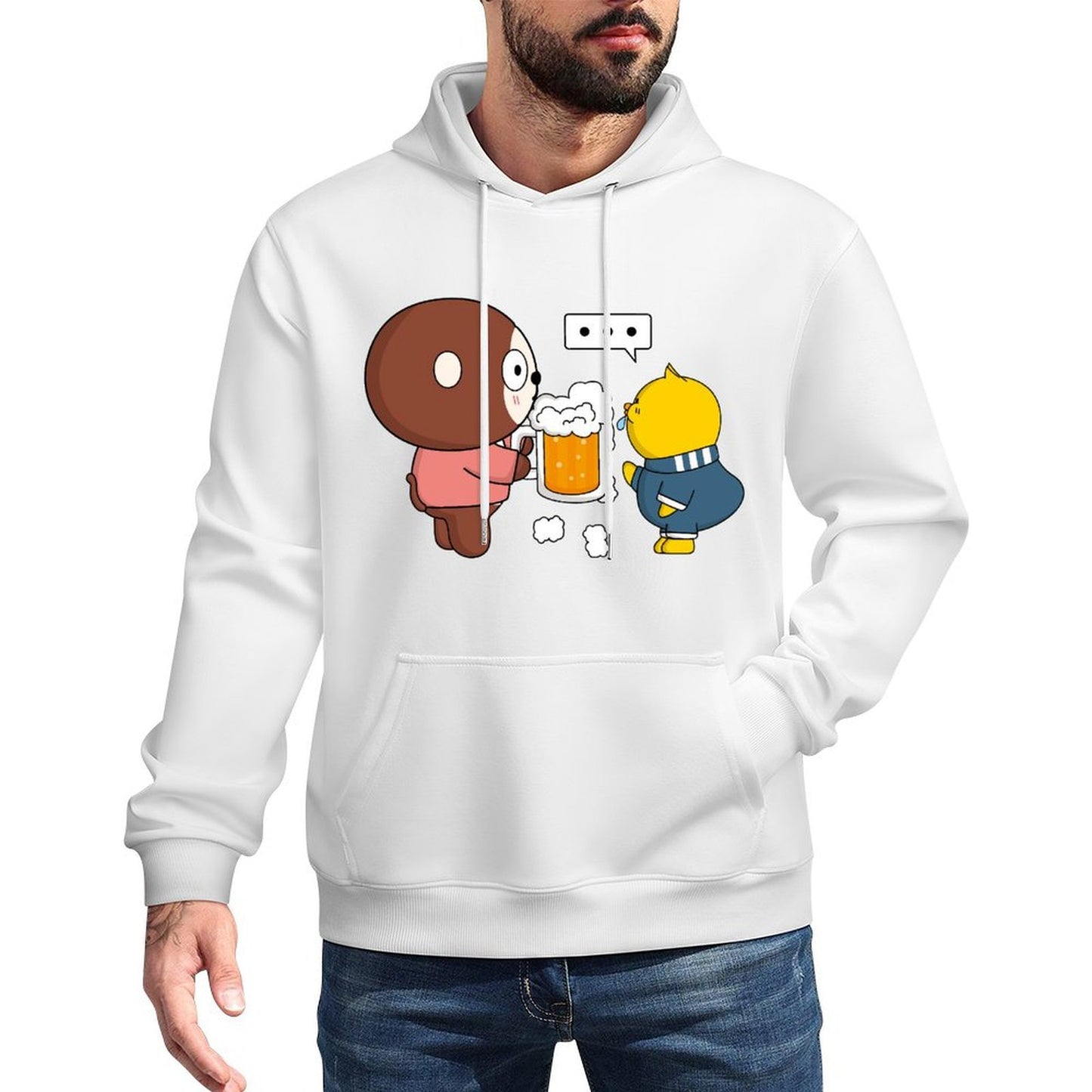 IPBR 250g Hooded Pocket Sweatshirt Front GraphicMen's Hooded  Sweatshirt4000759