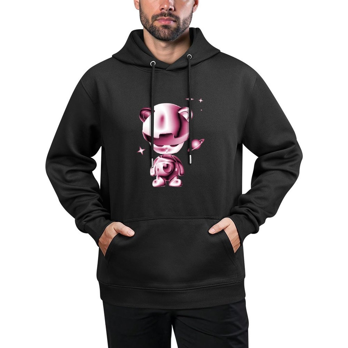 IPIB 250g Hooded Pocket Sweatshirt Front GraphicMen's Hooded  Sweatshirt6000026-5