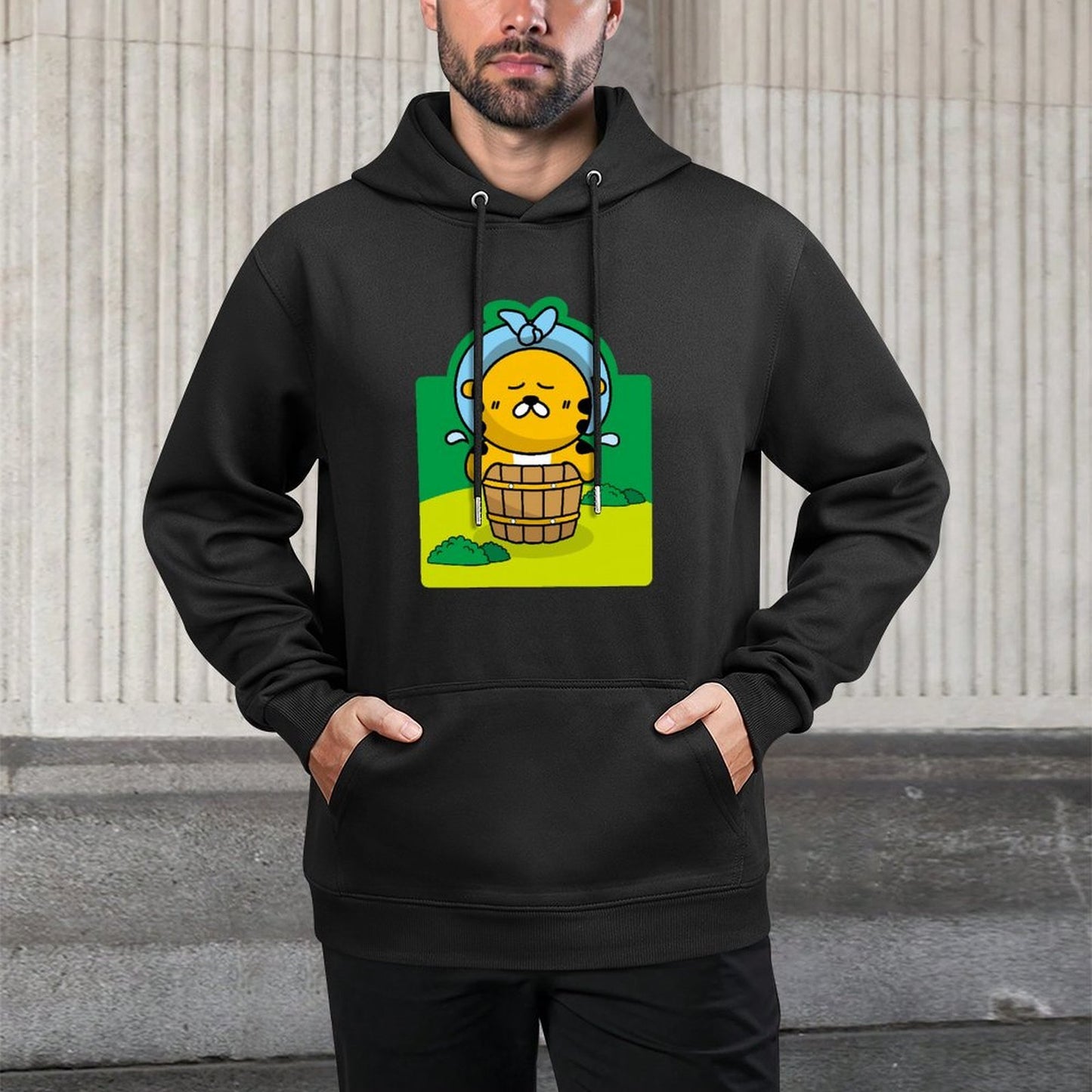 IPBR 250g Hooded Pocket Sweatshirt Front GraphicMen's Hooded  Sweatshirt4000747