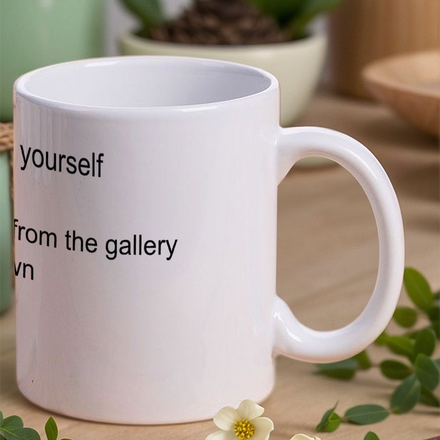 White Mug Style One Size Support personalized design