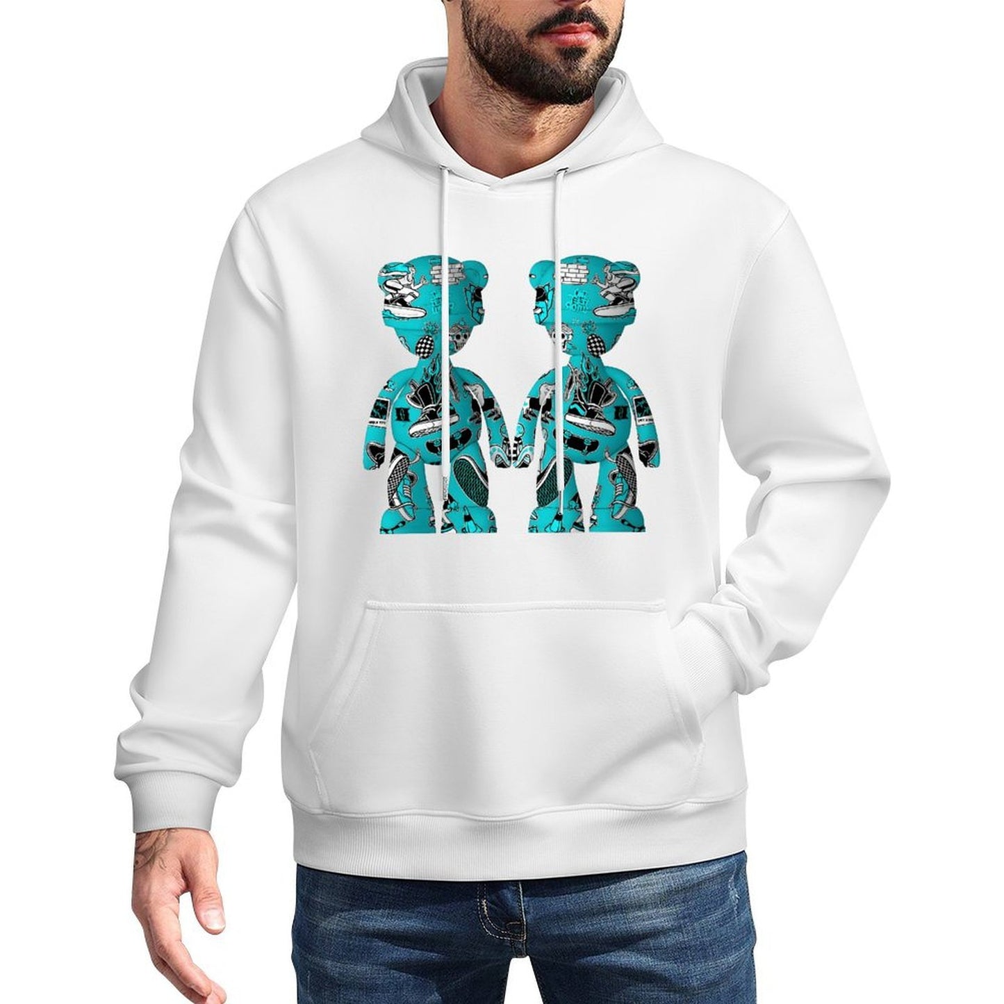 IPIB 250g Hooded Pocket Sweatshirt Front GraphicMen's Hooded  Sweatshirt6000084-5