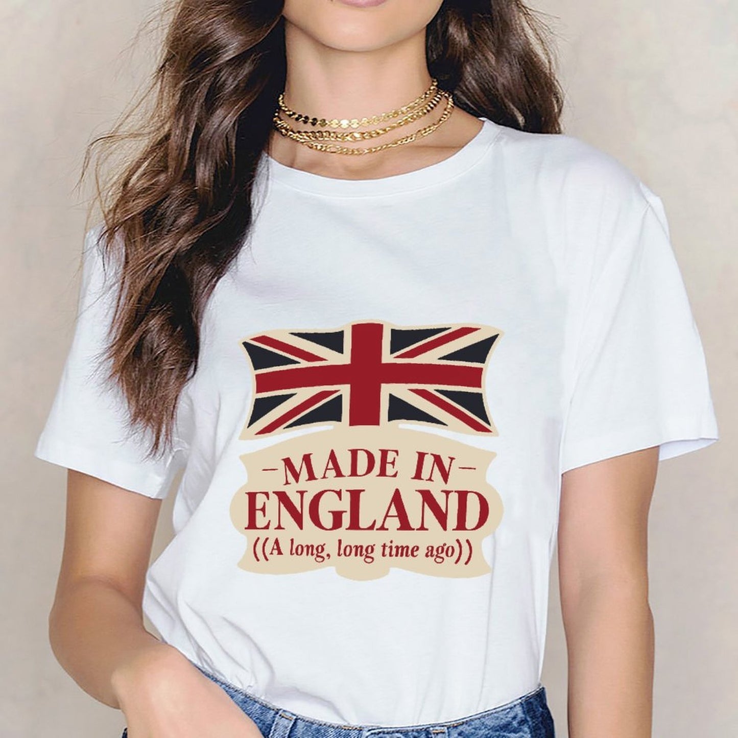 Inkmay Casual Cotton T-shirt Made In England A Long Time Ago Unisex T-shirt Premium T-Shirt