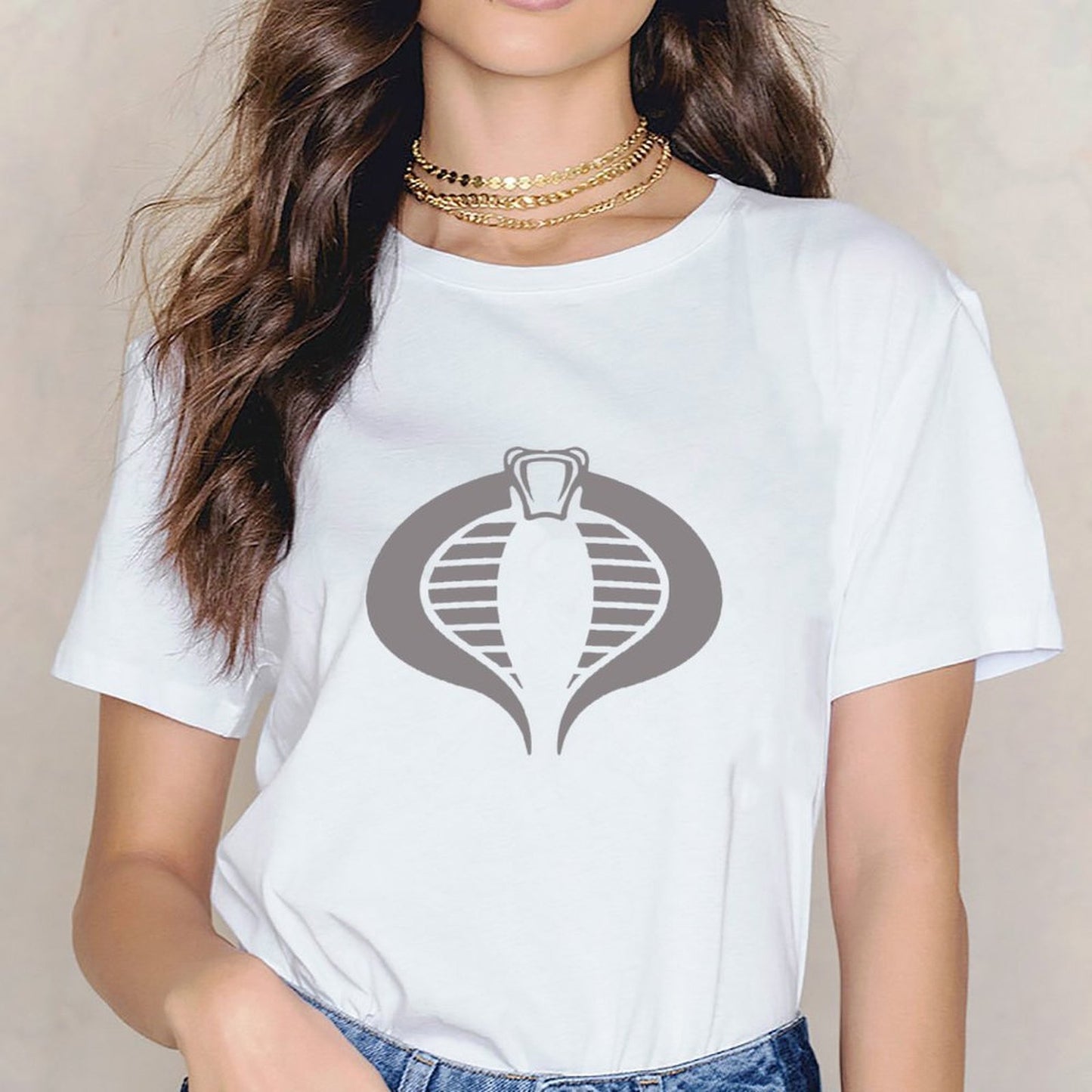 Inkmay Casual Cotton T-shirt Solid Gray Background With White Squares Unisex T-shirtReliable LifestyleLine T-Shirt