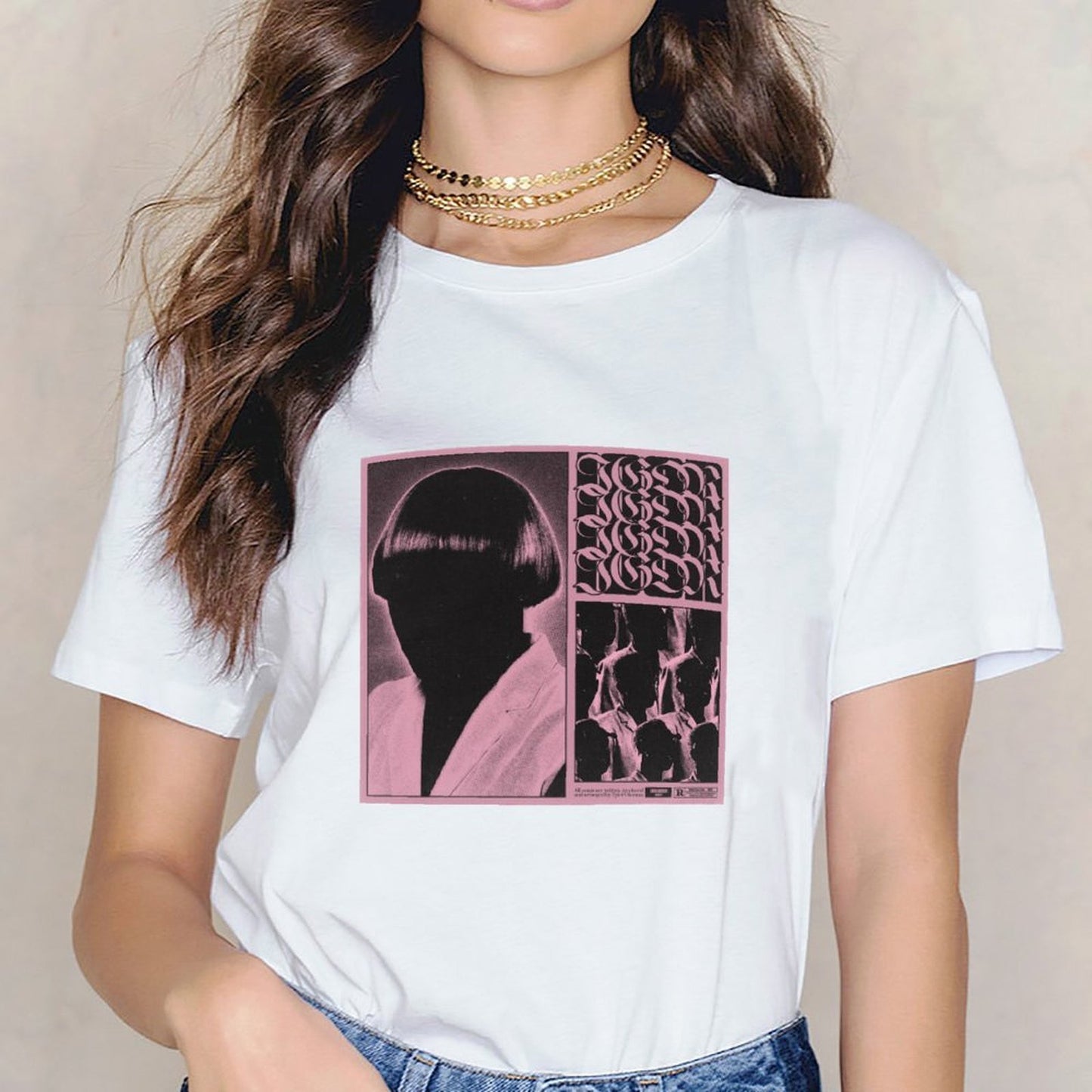 Inkmay Casual Cotton T-shirt Abstract Art With Geometric Shapes Design Unisex T-shirtTimeless Premium Finish T-Shirt