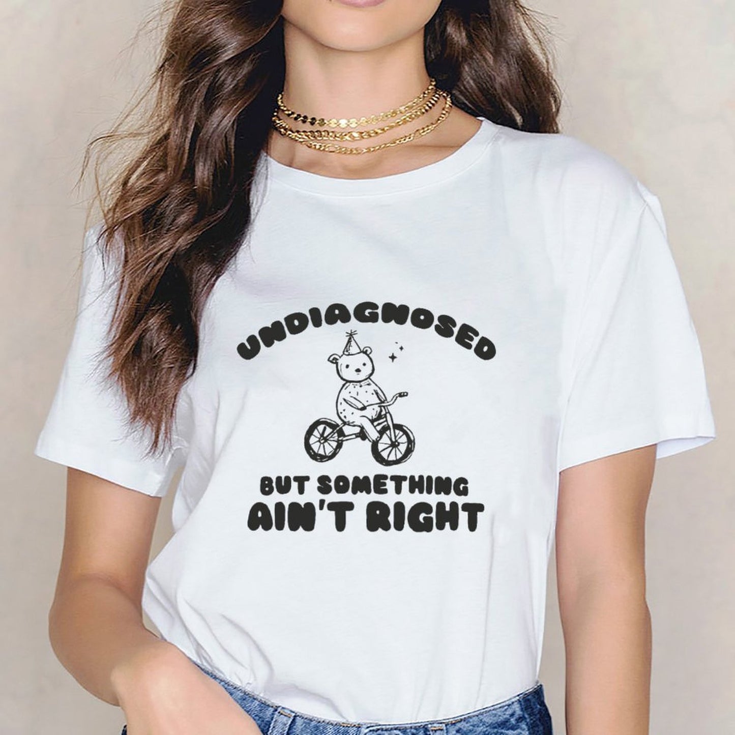 Inkmay Casual Cotton T-shirt Bmx Rider In Mid Air Jump Unisex T-shirtStreetLine SoftLine T-Shirt