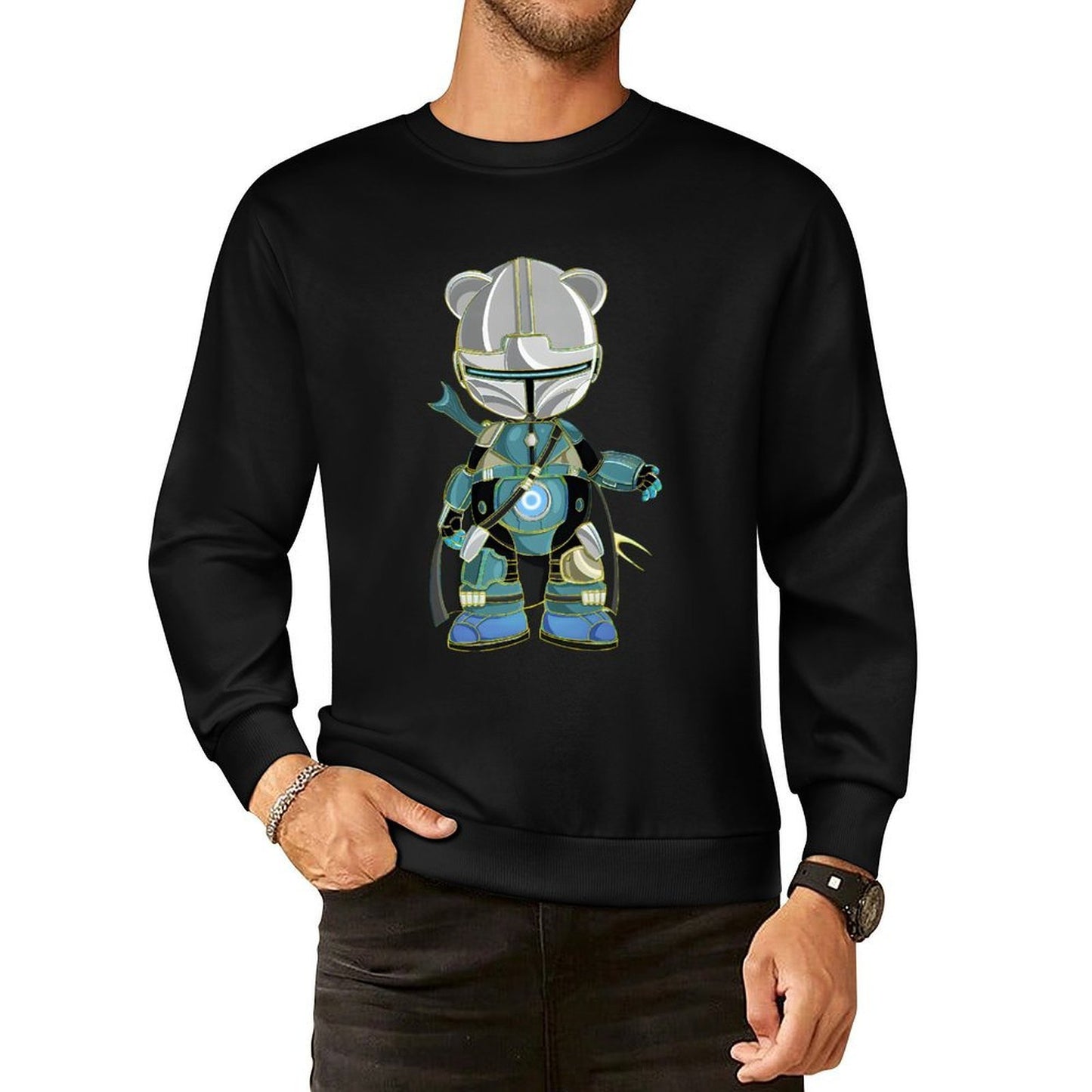 IPIB 250g Crew Neck Long Sleeve Sweatshirt Front GraphicCrew Neck Long Sleeve Sweatshirt6000065-3