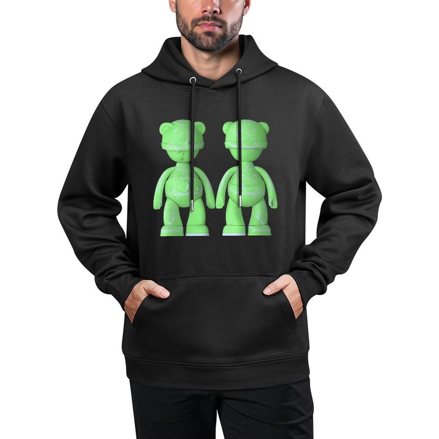 IPIB 250g Hooded Pocket Sweatshirt Front GraphicMen's Hooded  Sweatshirt6000098-6
