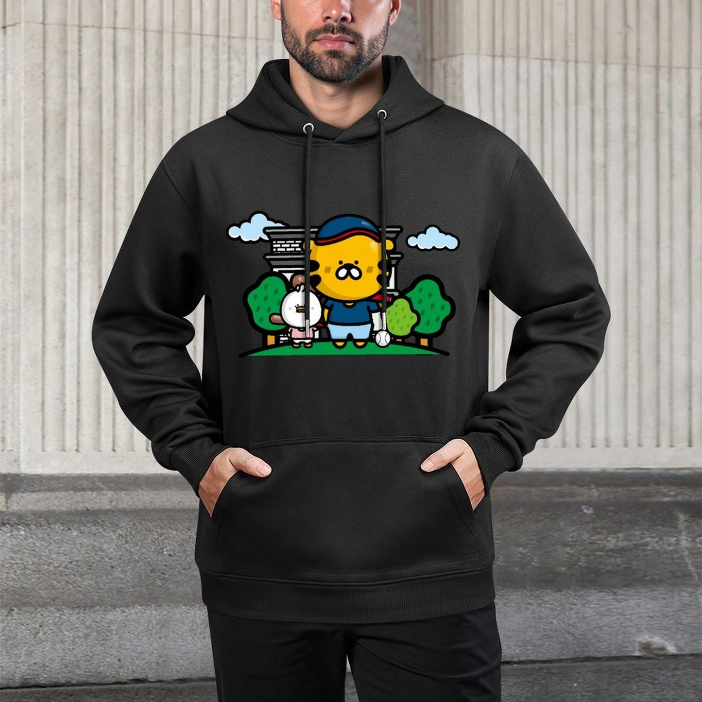 IPBR 250g Hooded Pocket Sweatshirt Front GraphicMen's Hooded  Sweatshirt4001221