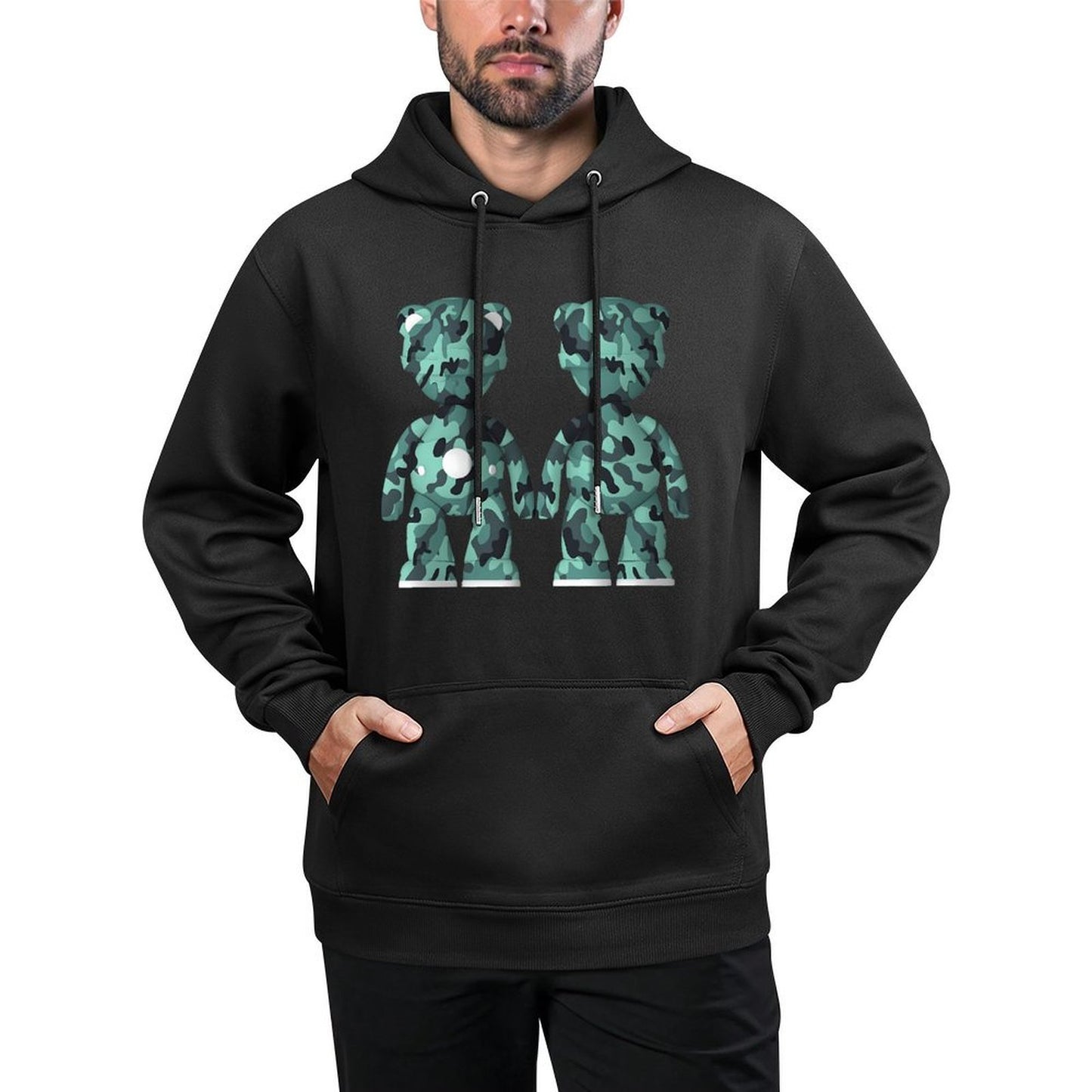 IPIB 250g Hooded Pocket Sweatshirt Front GraphicMen's Hooded  Sweatshirt6000090-5