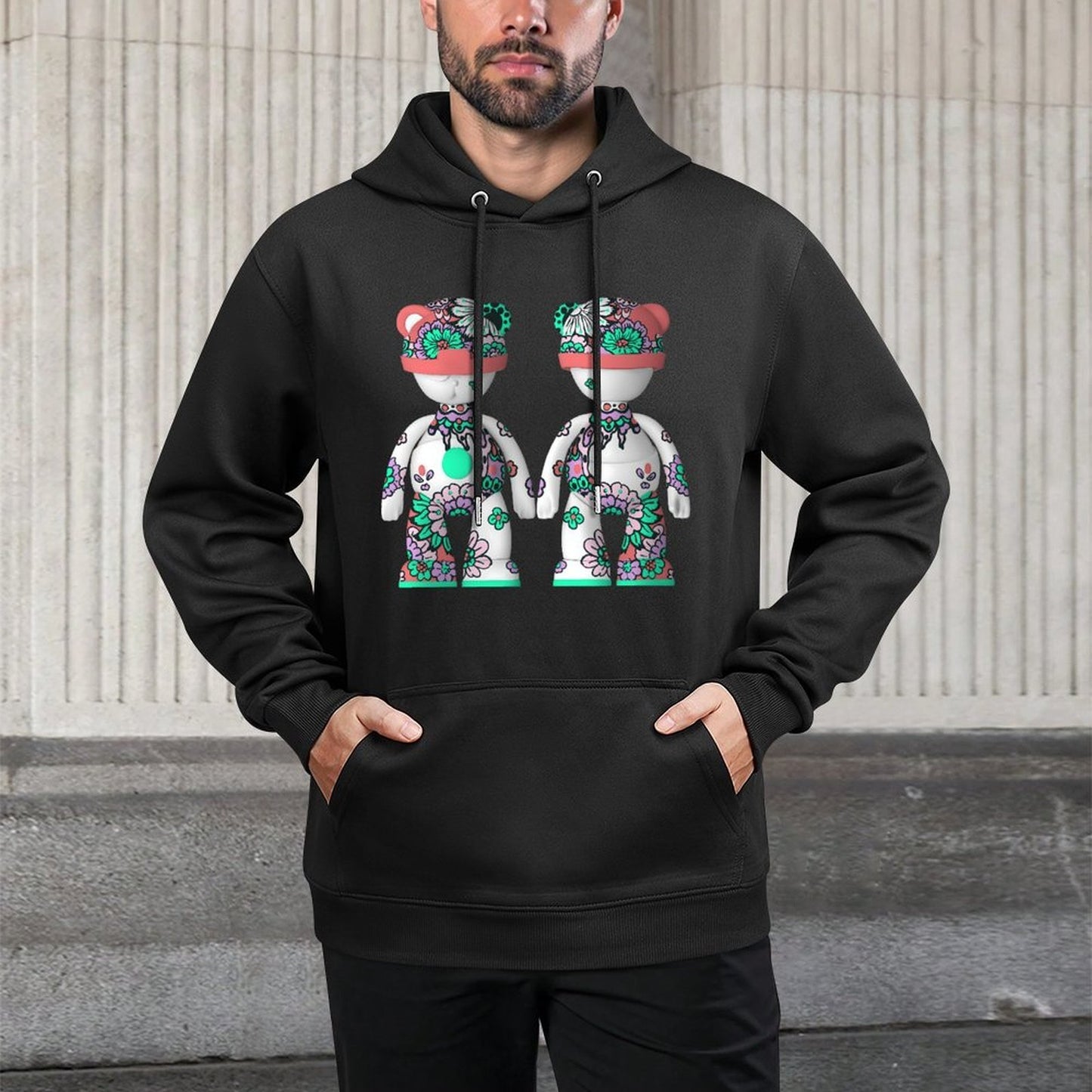 IPIB 250g Hooded Pocket Sweatshirt Front GraphicMen's Hooded  Sweatshirt6000089-5