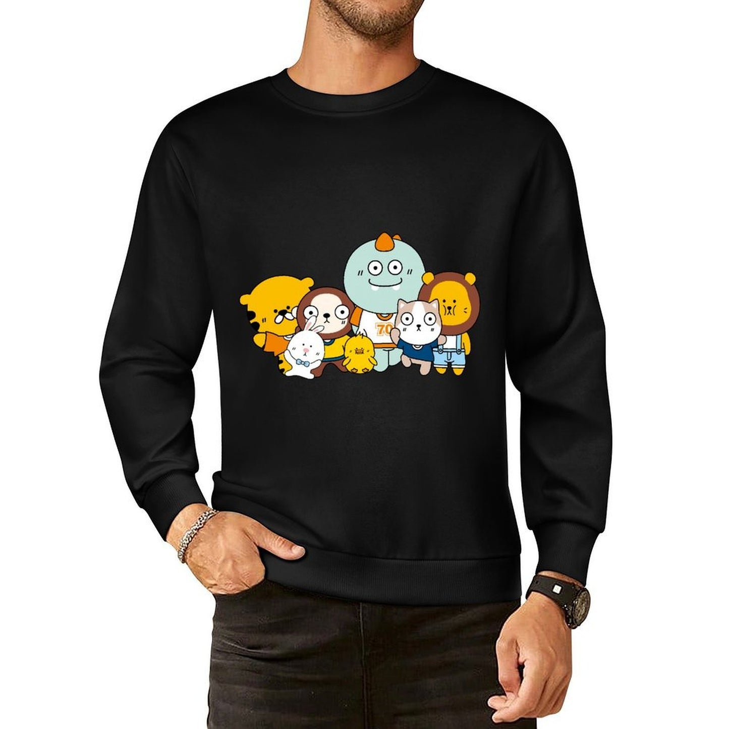 IPBR 250g Crew Neck Long Sleeve Sweatshirt Front GraphicCrew Neck Long Sleeve Sweatshirt4000806