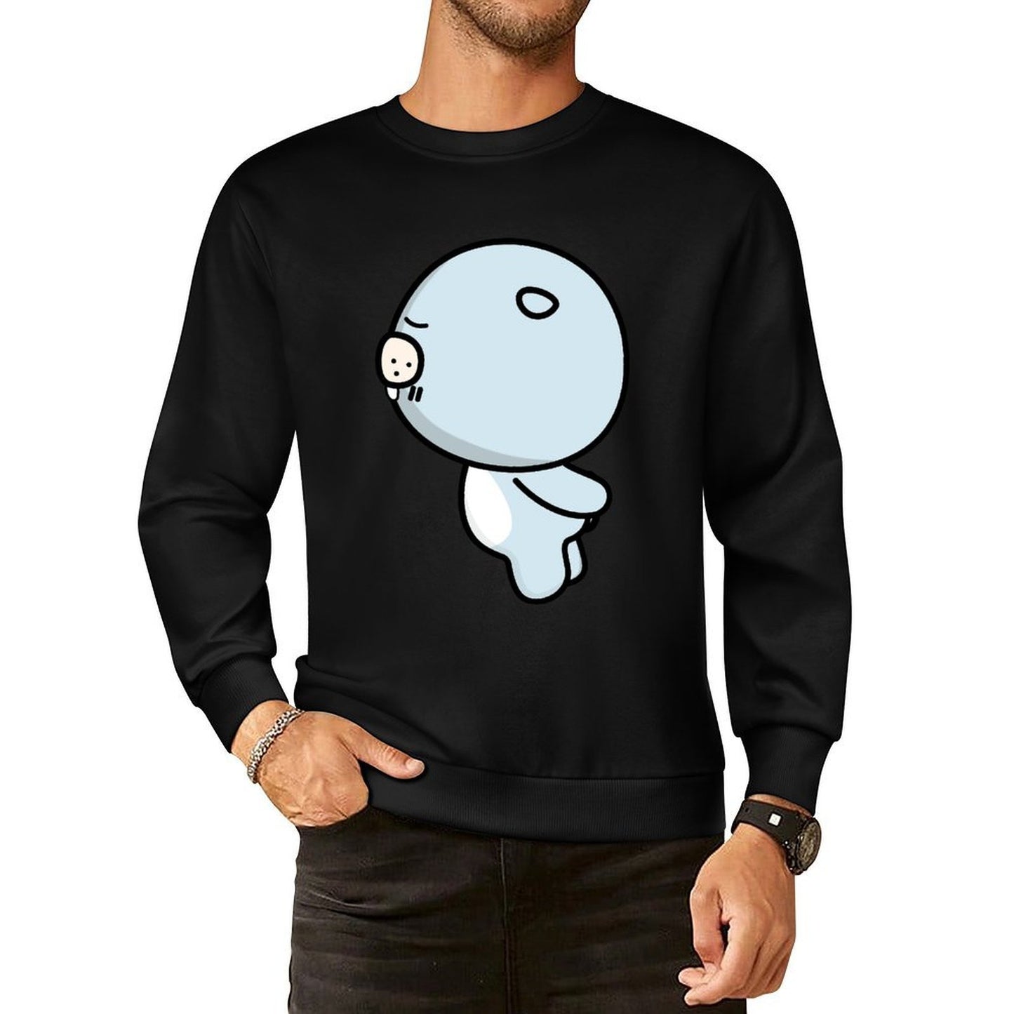 IPBR 250g Crew Neck Long Sleeve Sweatshirt Front GraphicCrew Neck Long Sleeve Sweatshirt4000525
