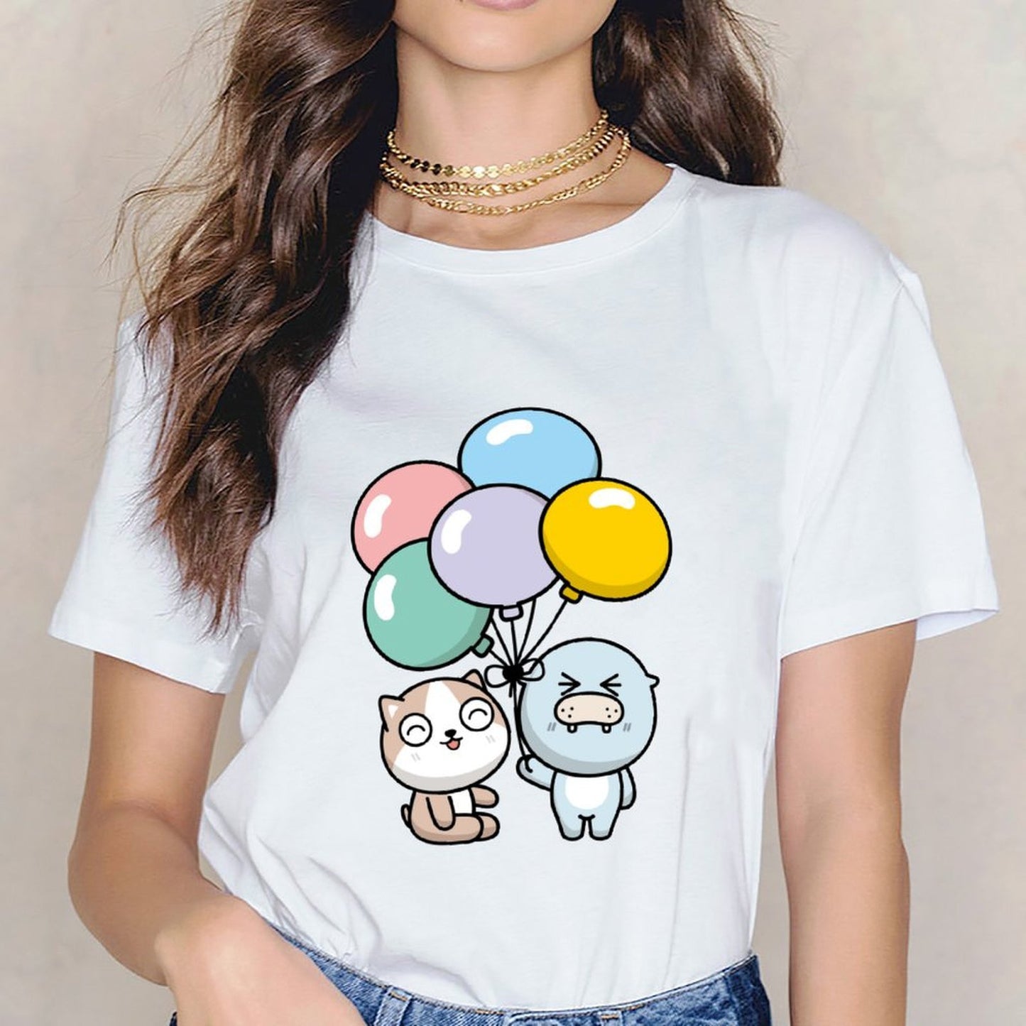 Midweight Batch-Printed Front Graphic T-shirt