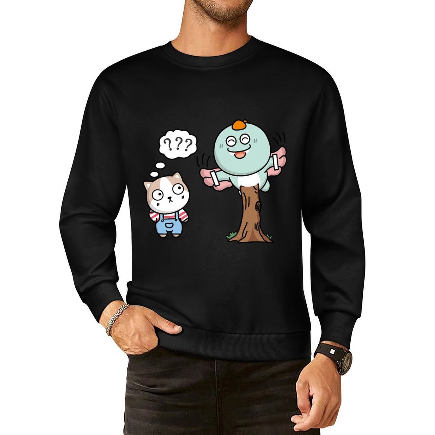 IPBR 250g Crew Neck Long Sleeve Sweatshirt Front GraphicCrew Neck Long Sleeve Sweatshirt4001502