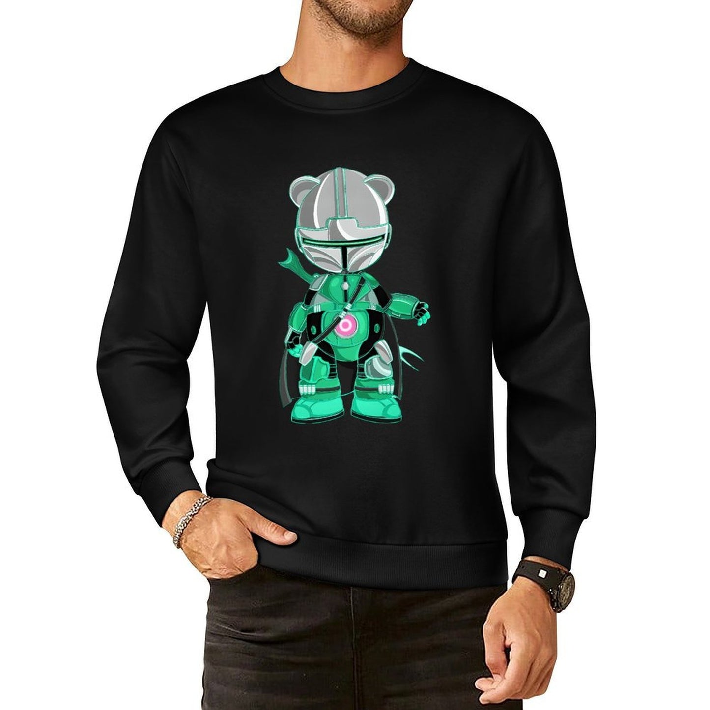 IPIB 250g Crew Neck Long Sleeve Sweatshirt Front GraphicCrew Neck Long Sleeve Sweatshirt6000065-5