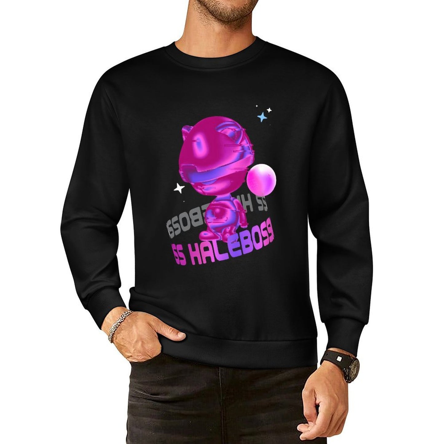 IPIB 250g Crew Neck Long Sleeve Sweatshirt Front GraphicCrew Neck Long Sleeve Sweatshirt6000017-6