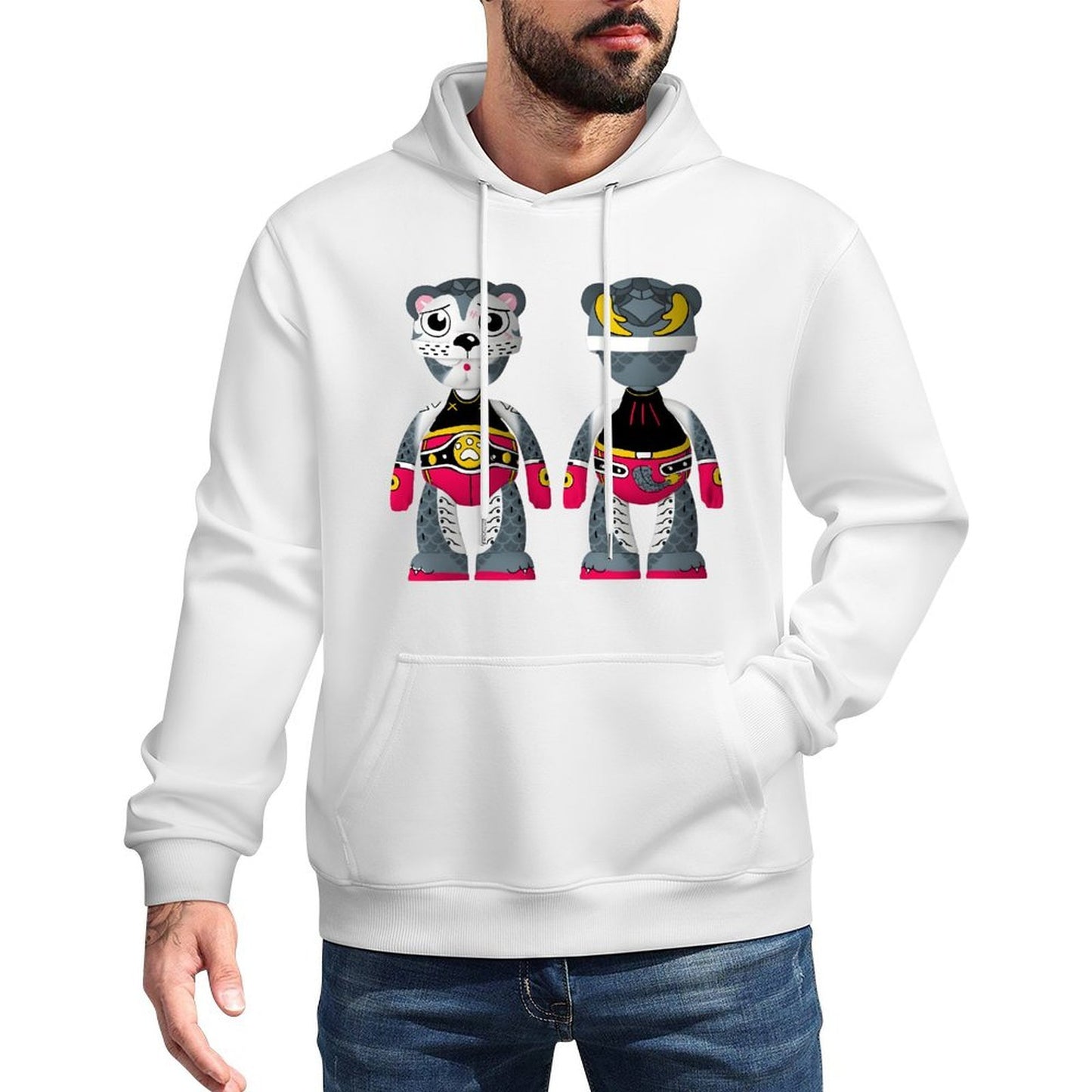 IPIB 250g Hooded Pocket Sweatshirt Front GraphicMen's Hooded  Sweatshirt6000145-4