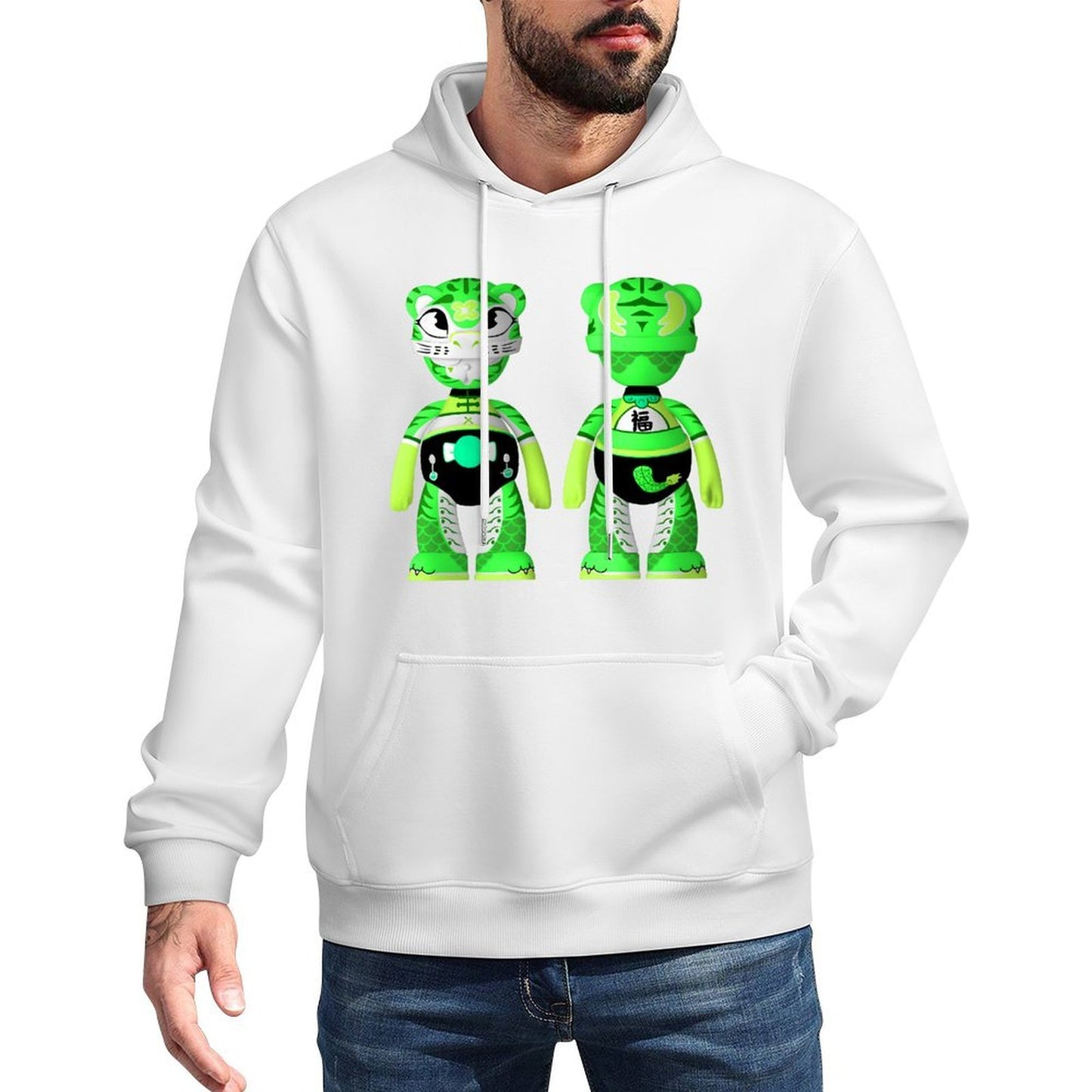 IPIB 250g Hooded Pocket Sweatshirt Front GraphicMen's Hooded  Sweatshirt6000076-5