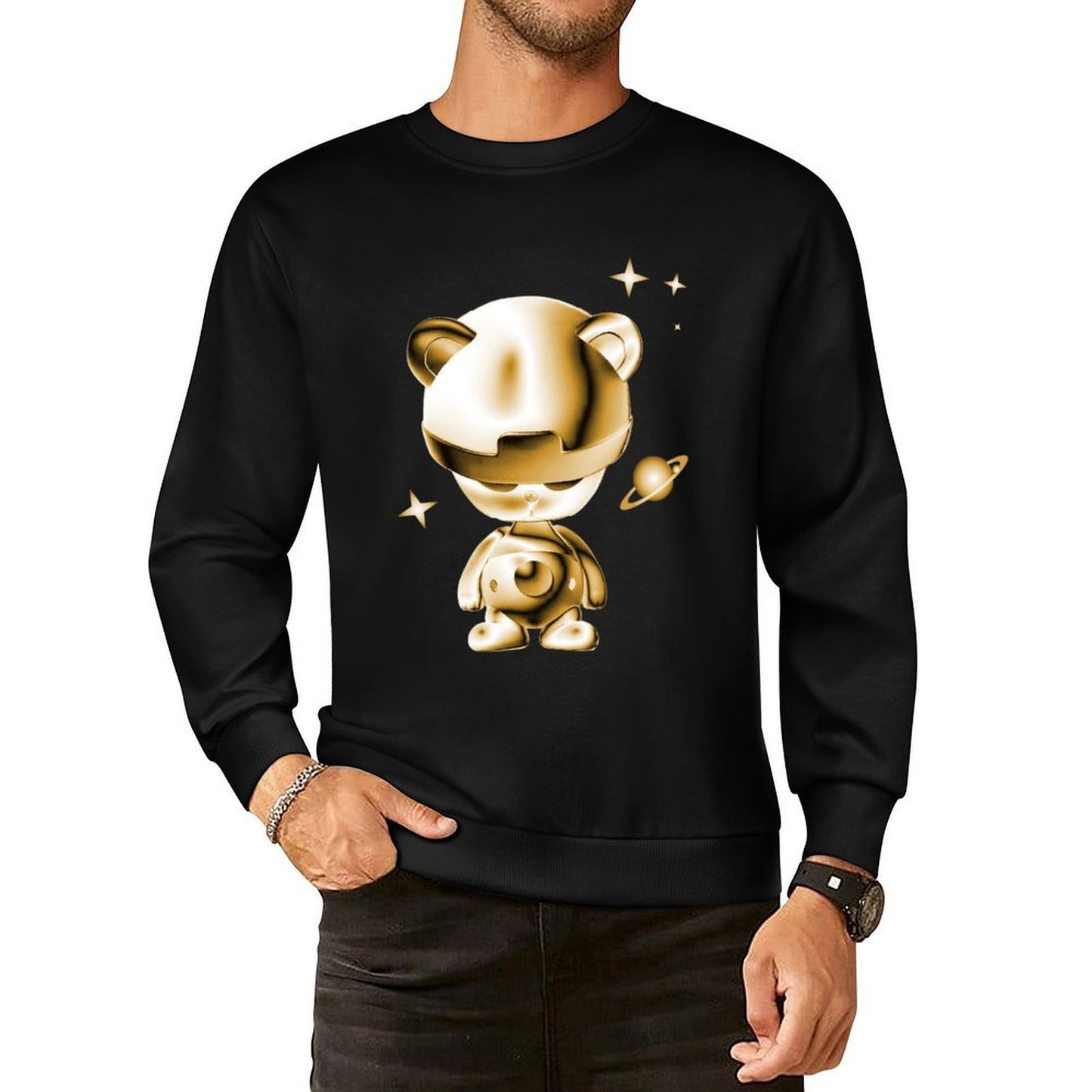IPIB 250g Crew Neck Long Sleeve Sweatshirt Front GraphicCrew Neck Long Sleeve Sweatshirt6000026-3