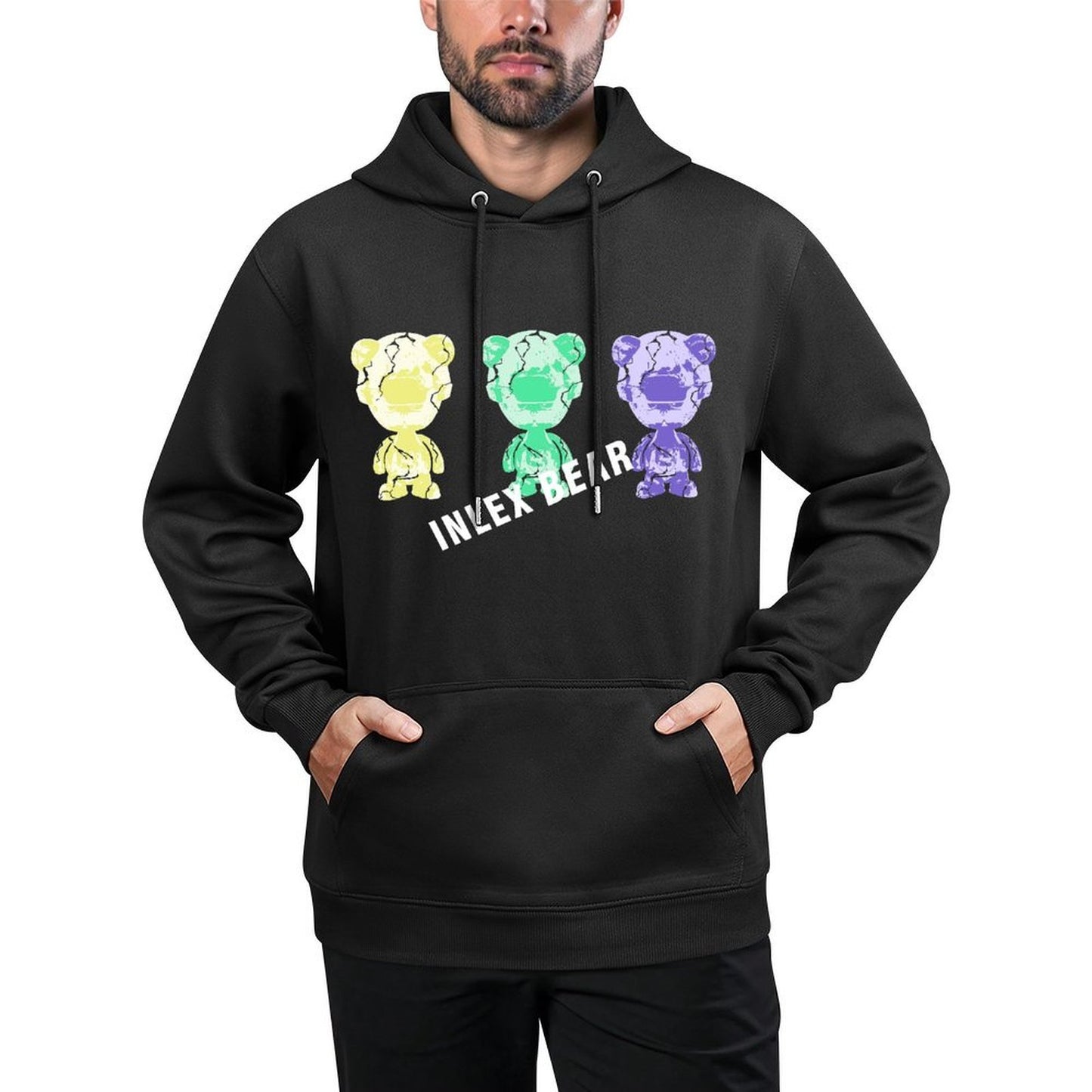 IPIB 250g Hooded Pocket Sweatshirt Front GraphicMen's Hooded  Sweatshirt6000050-4