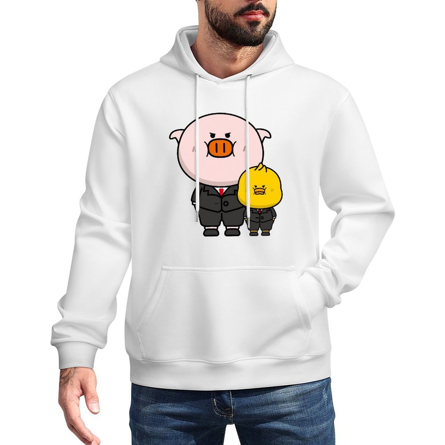 Heavyweight Fitted Front Graphic Hoodies