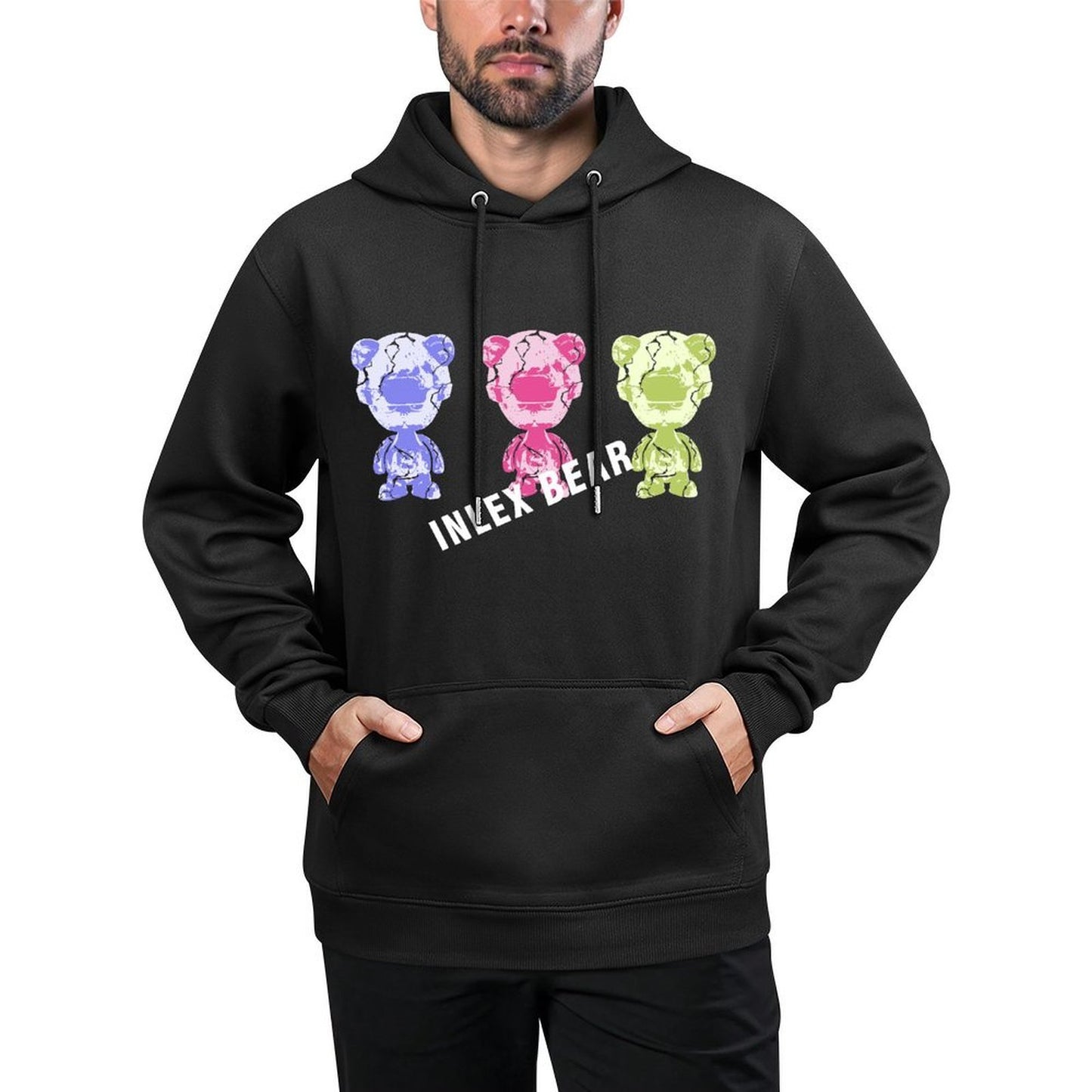 IPIB 250g Hooded Pocket Sweatshirt Front GraphicMen's Hooded  Sweatshirt6000050-7