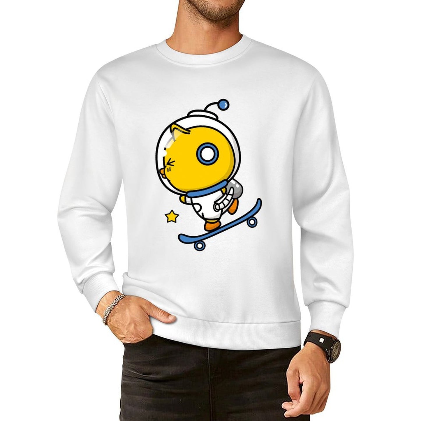 Front Patterned Long Sleeve TopActiveWear Lifestyle