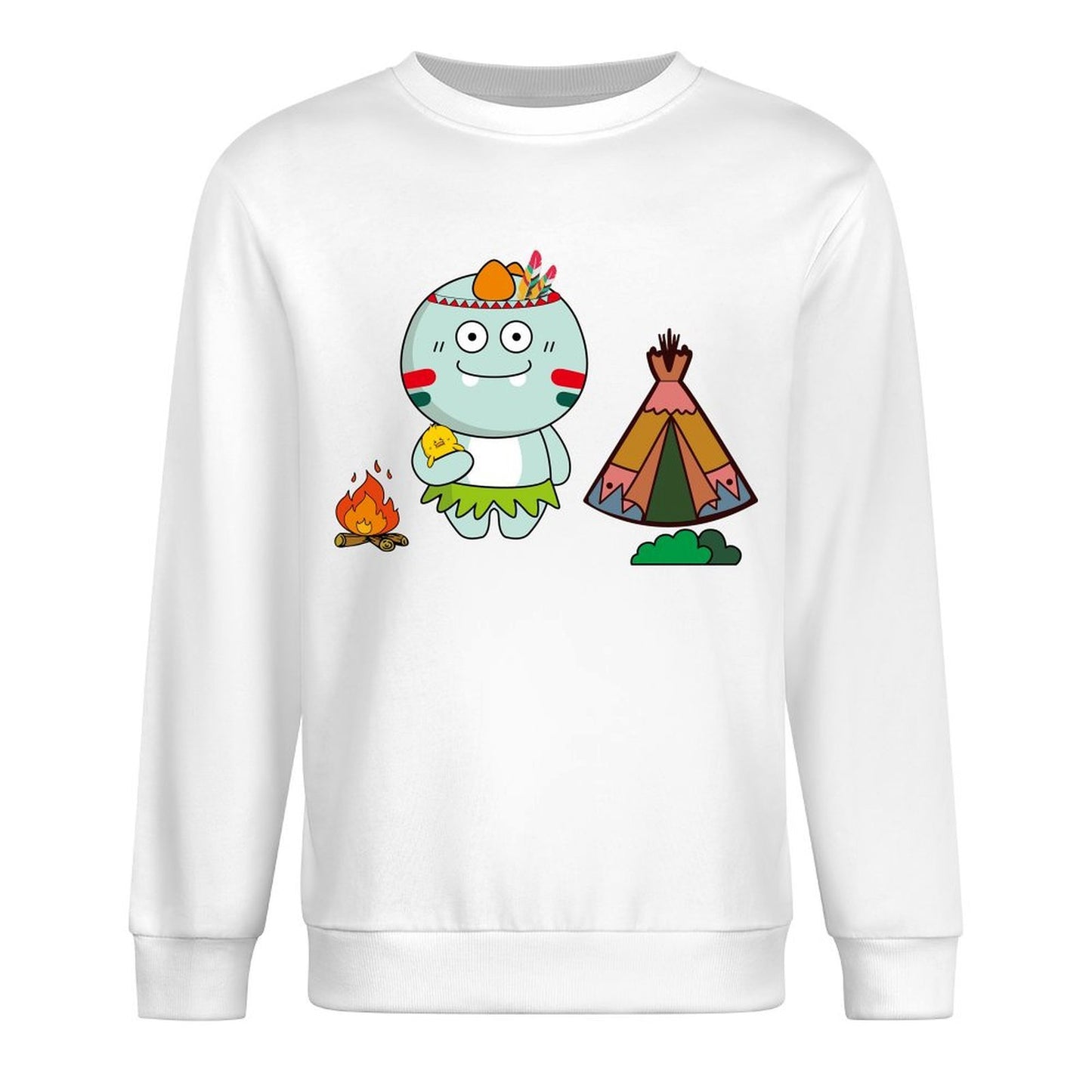 IPBR 250g Crew Neck Long Sleeve Sweatshirt Front GraphicCrew Neck Long Sleeve Sweatshirt4000771