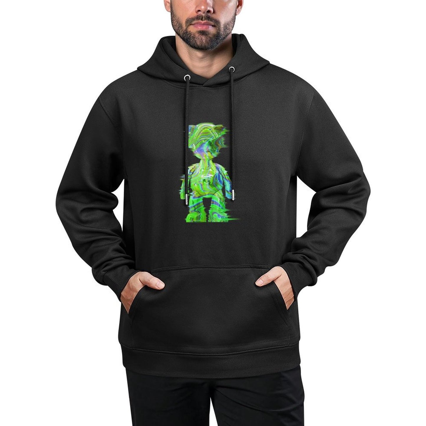 IPIB 250g Hooded Pocket Sweatshirt Front GraphicMen's Hooded  Sweatshirt6000007-6