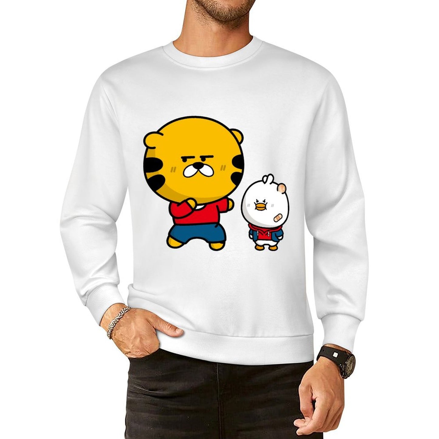 Front Patterned Long Sleeve TopHigh-Quality Chill