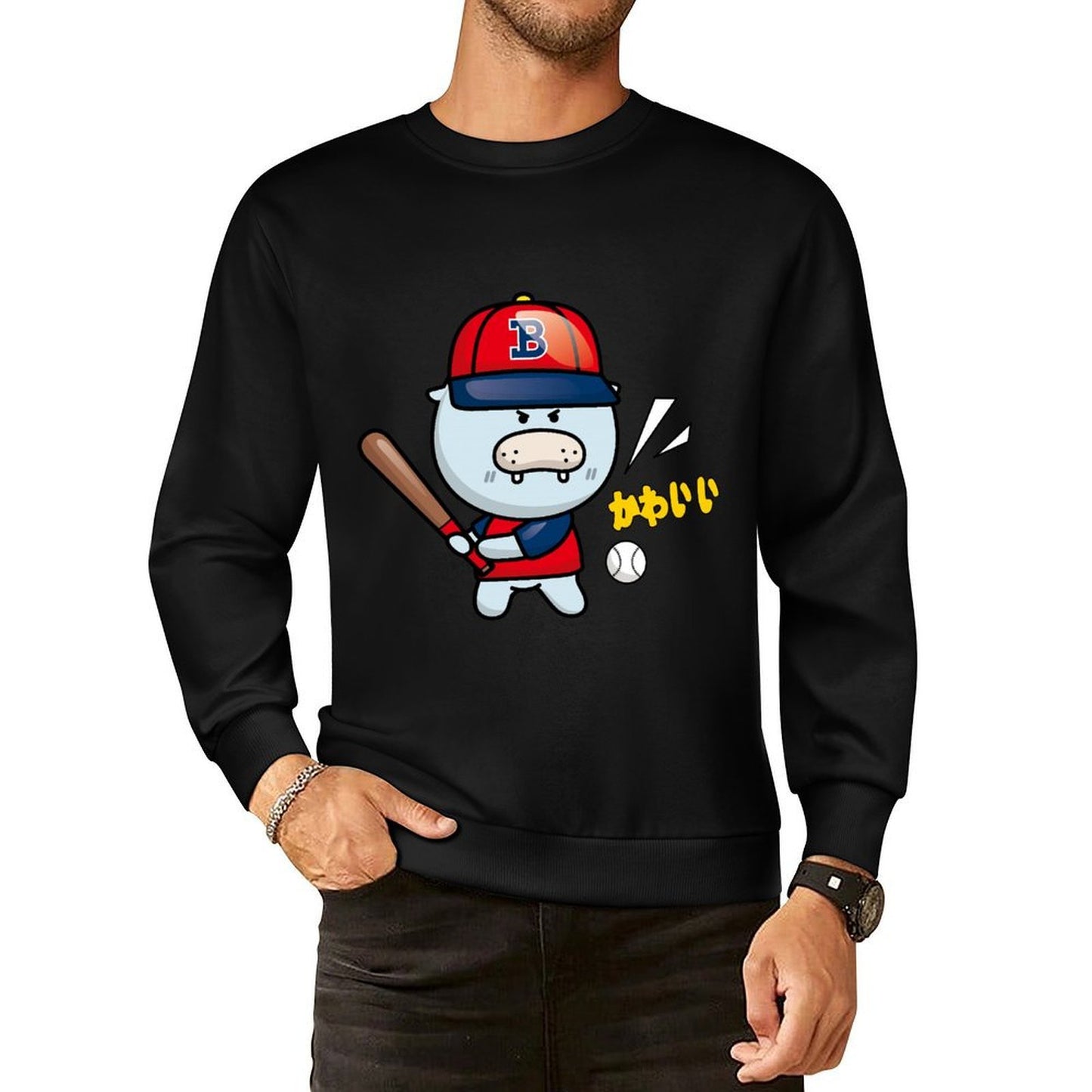 IPBR 250g Crew Neck Long Sleeve Sweatshirt Front GraphicCrew Neck Long Sleeve Sweatshirt4001369