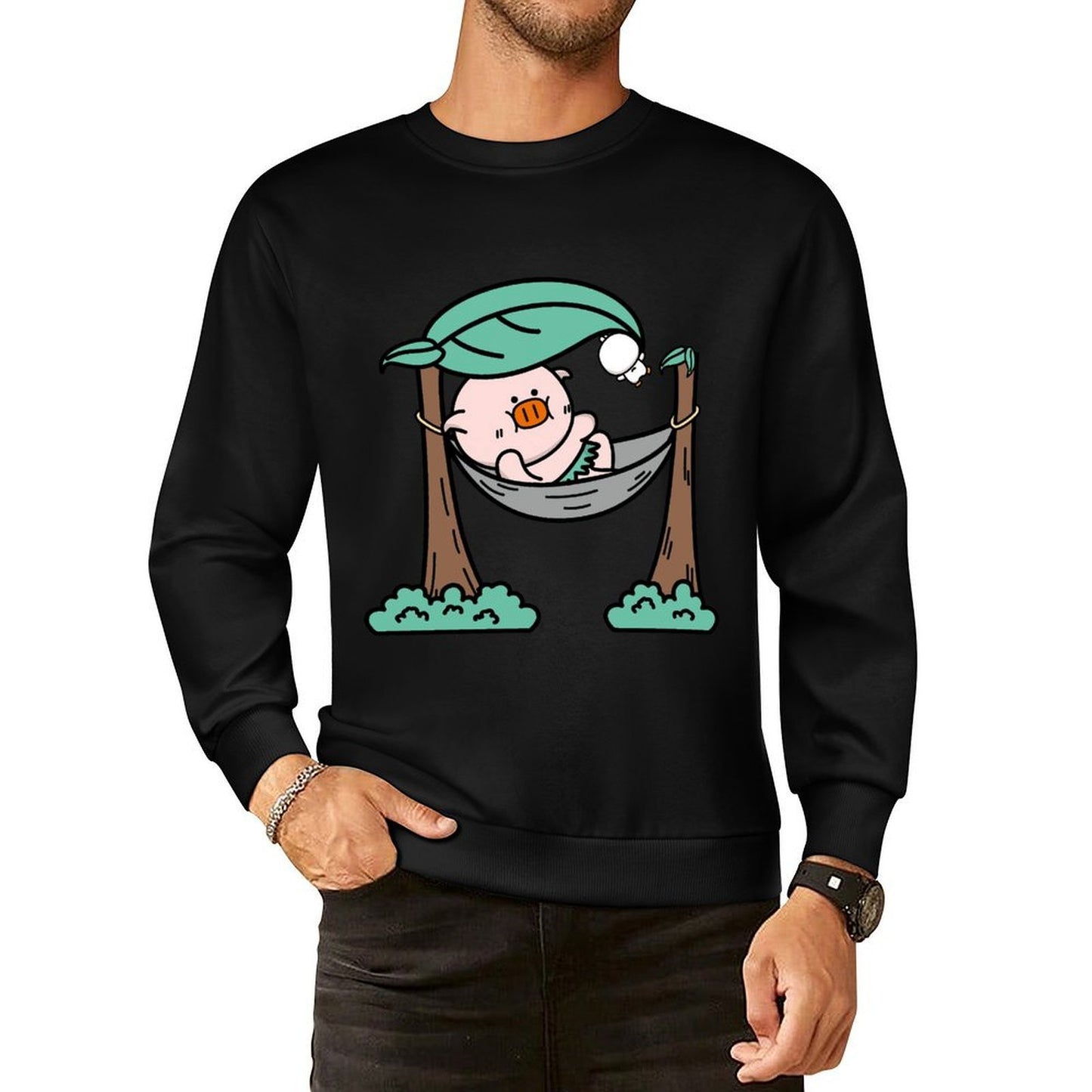 IPBR 250g Crew Neck Long Sleeve Sweatshirt Front GraphicCrew Neck Long Sleeve Sweatshirt4003823