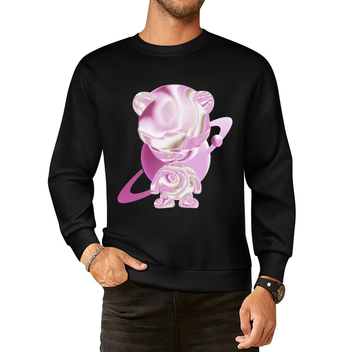 IPIB 250g Crew Neck Long Sleeve Sweatshirt Front GraphicCrew Neck Long Sleeve Sweatshirt6000025-3
