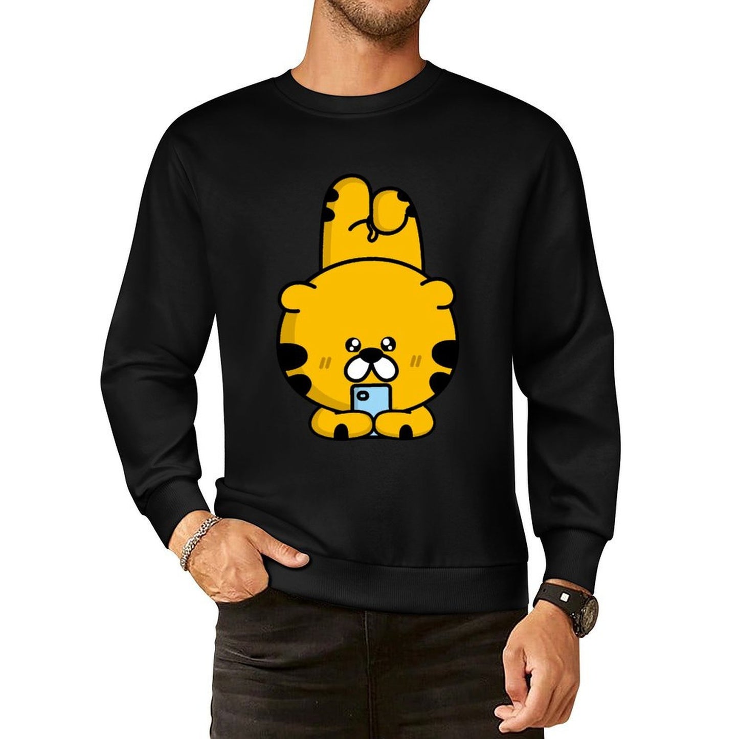 IPBR 250g Crew Neck Long Sleeve Sweatshirt Front GraphicCrew Neck Long Sleeve Sweatshirt4000843