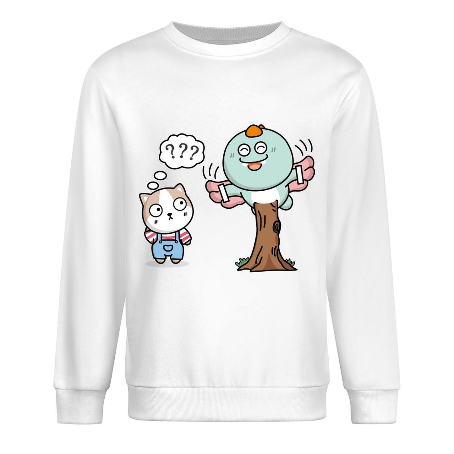 Front Patterned Long Sleeve TopEasyWear Fade-Proof