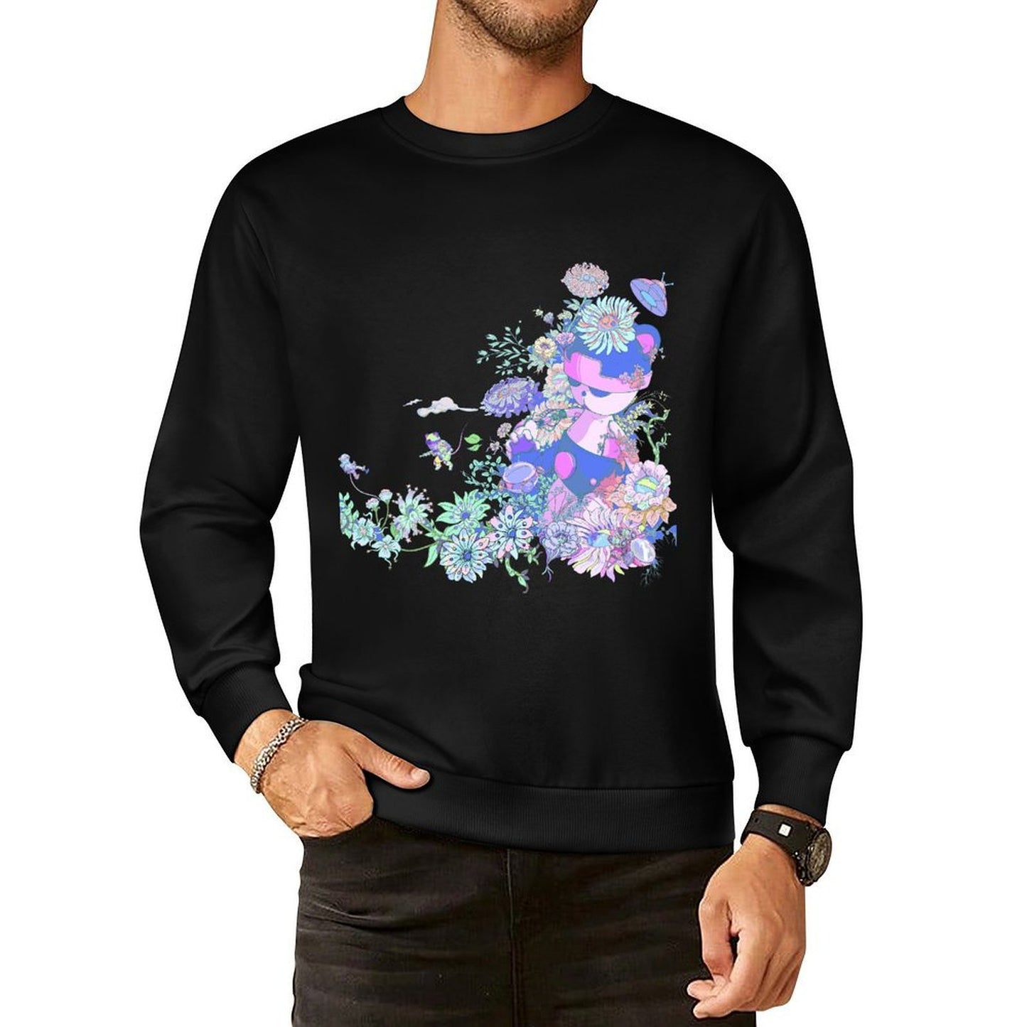 IPIB 250g Crew Neck Long Sleeve Sweatshirt Front GraphicCrew Neck Long Sleeve Sweatshirt6000057-5