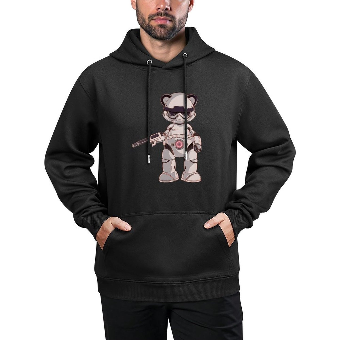 IPIB 250g Hooded Pocket Sweatshirt Front GraphicMen's Hooded  Sweatshirt6000060-2