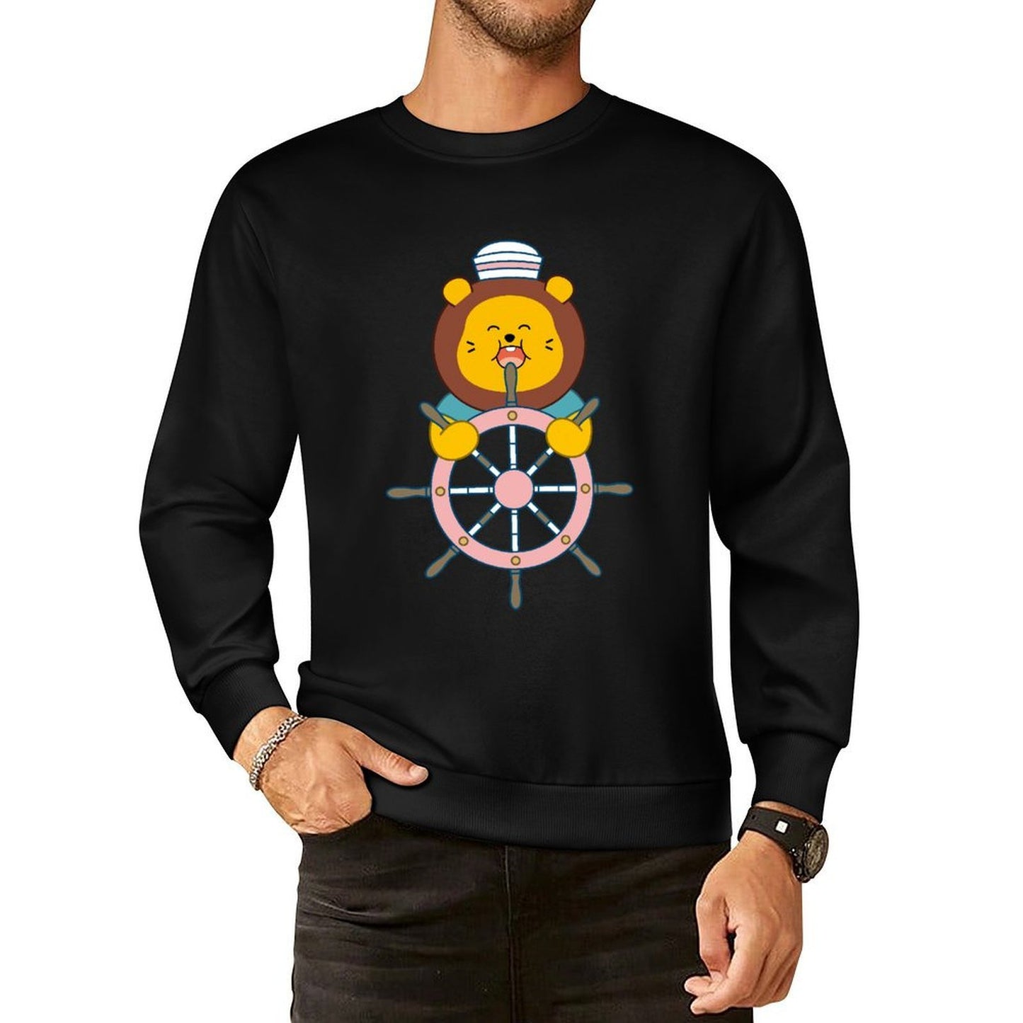 IPBR 250g Crew Neck Long Sleeve Sweatshirt Front GraphicCrew Neck Long Sleeve Sweatshirt4000794