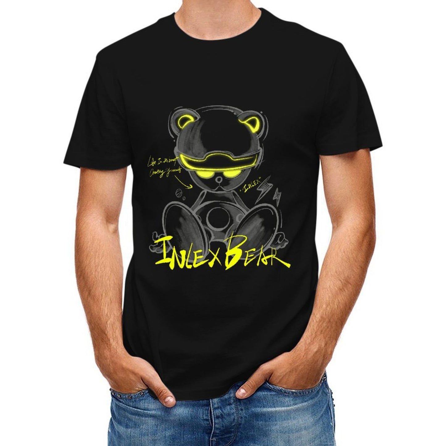 Inlex Bear T-shirtsEverydayTee Batch-Printed T-Shirt