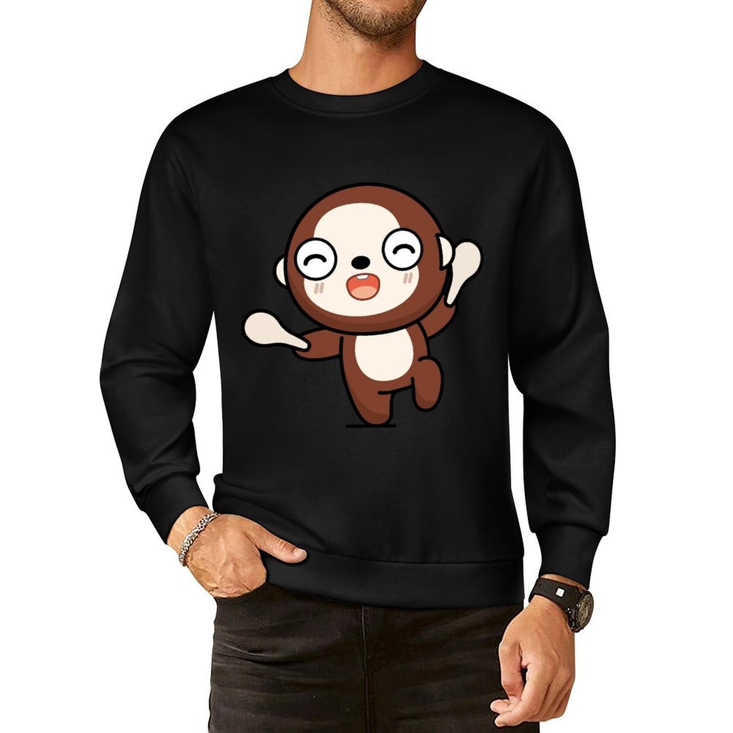 IPBR 250g Crew Neck Long Sleeve Sweatshirt Front GraphicCrew Neck Long Sleeve Sweatshirt4000238