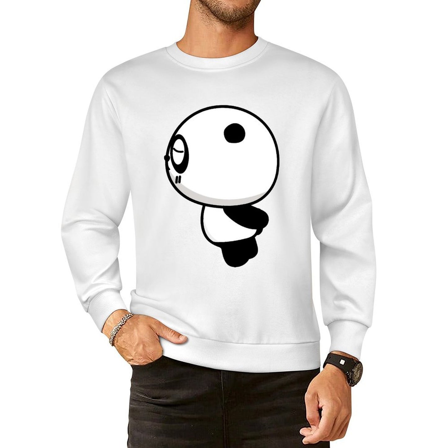 Front Patterned Long Sleeve TopSoft Pure