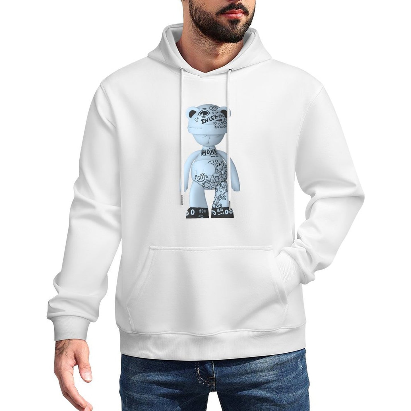 IPIB 250g Hooded Pocket Sweatshirt Front GraphicMen's Hooded  Sweatshirt6000109-1