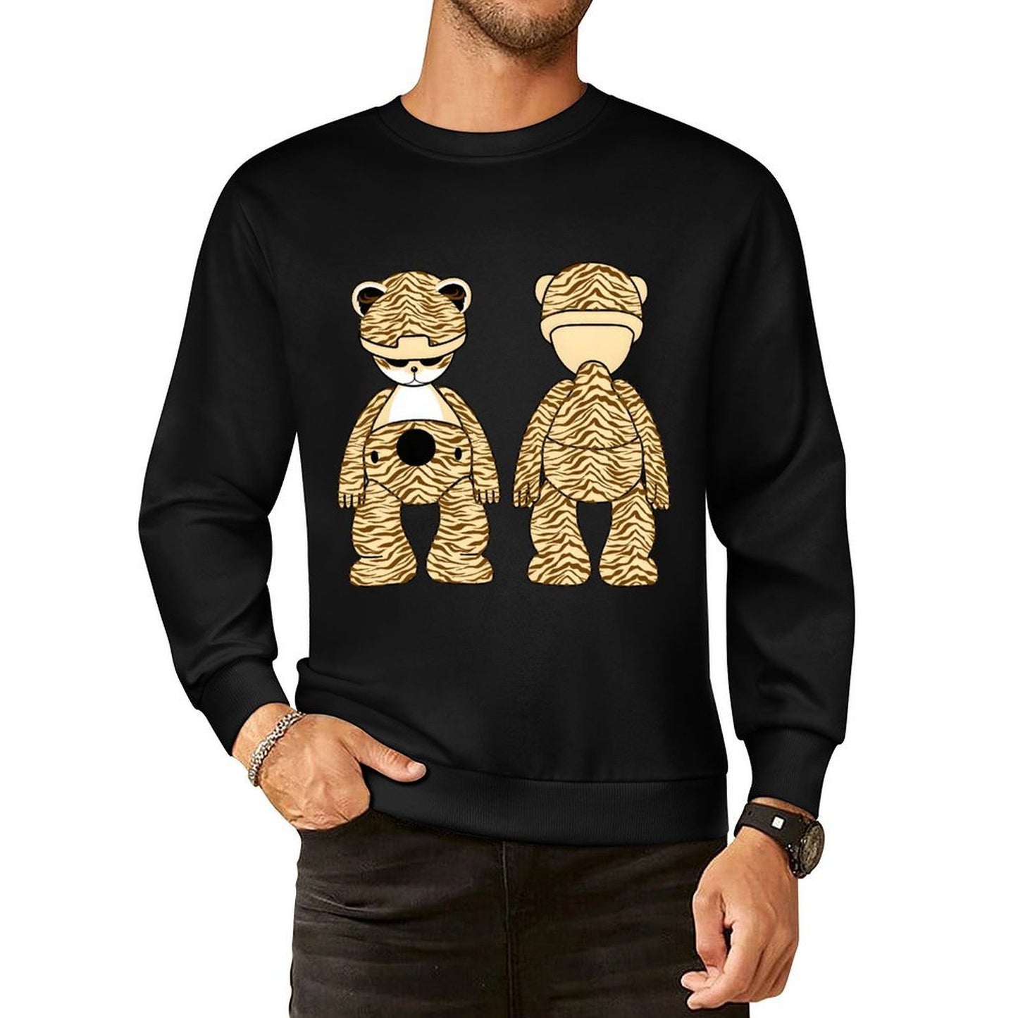 IPIB 250g Crew Neck Long Sleeve Sweatshirt Front GraphicCrew Neck Long Sleeve Sweatshirt6000099-1