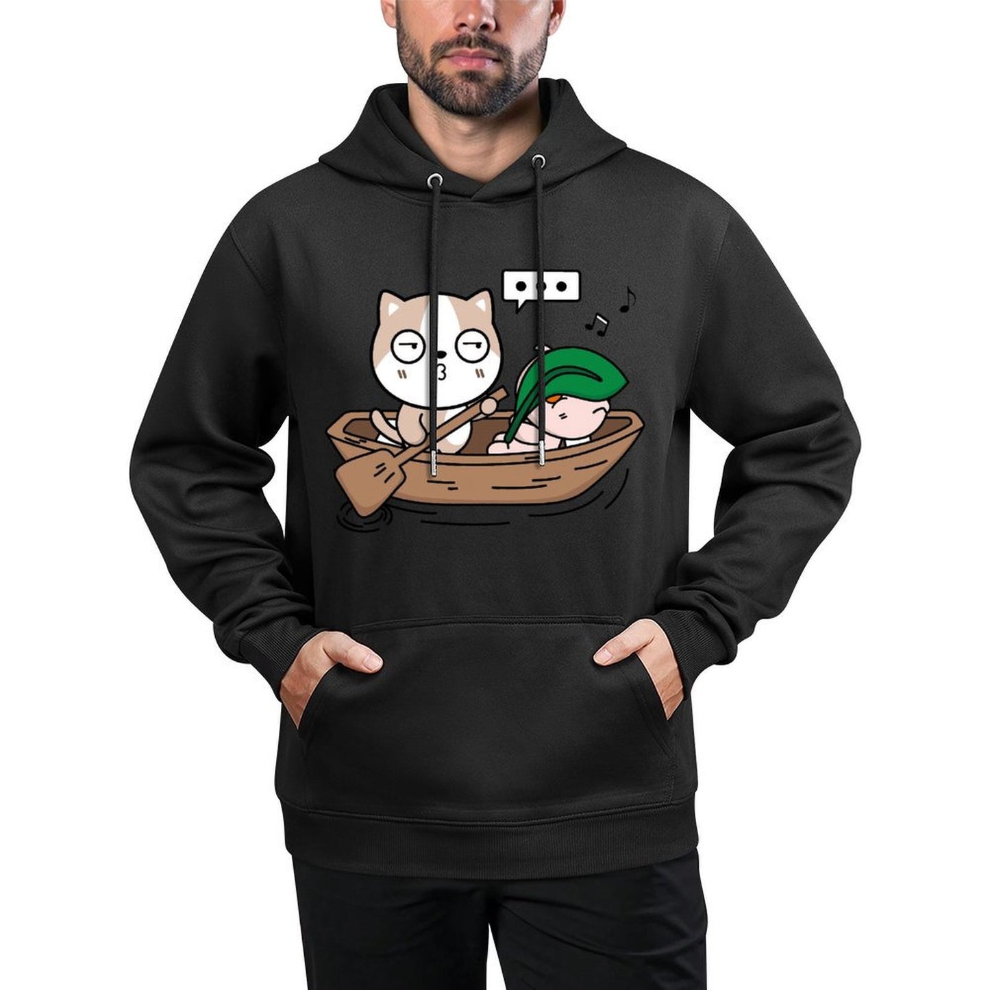 IPBR 250g Hooded Pocket Sweatshirt Front GraphicMen's Hooded  Sweatshirt4000993