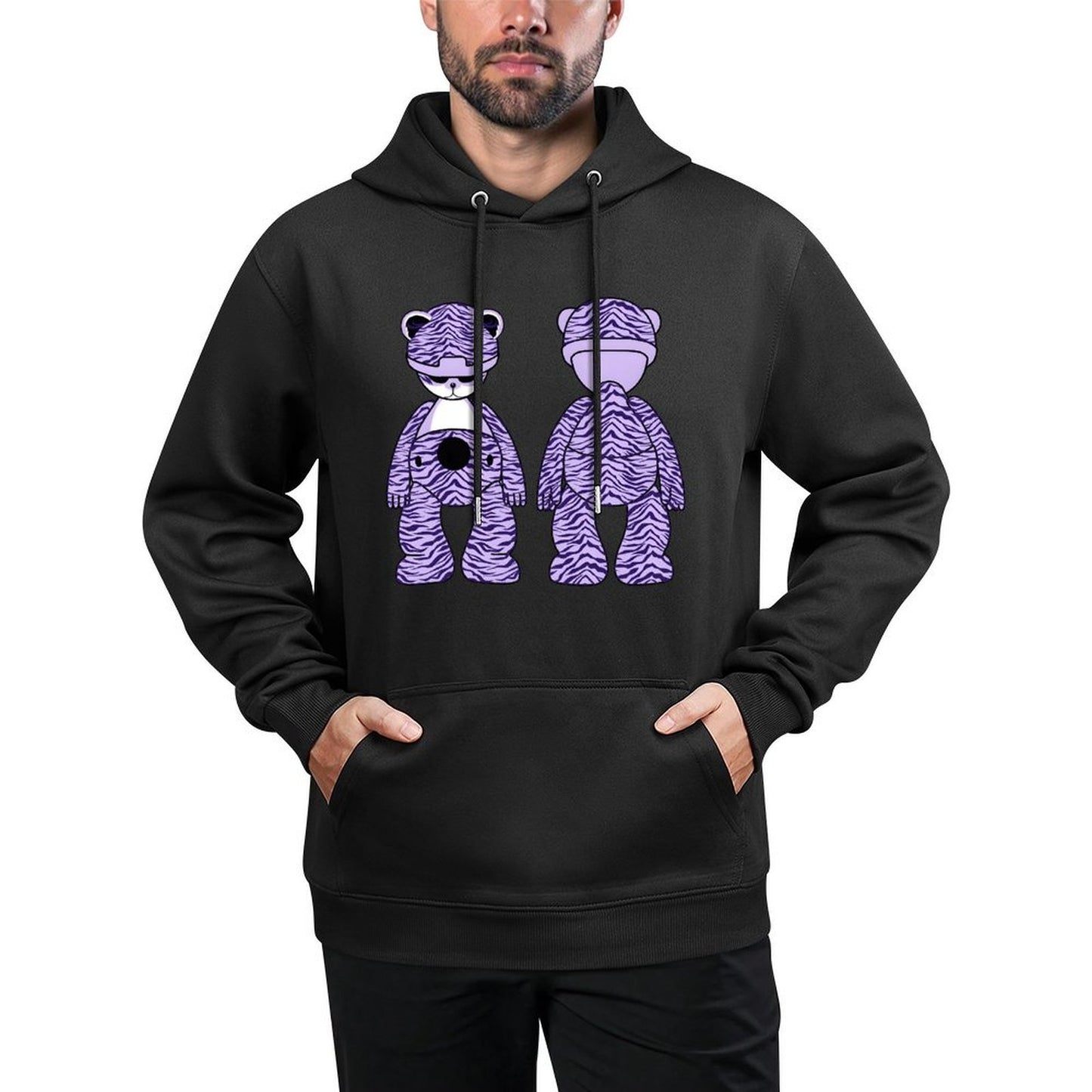 IPIB 250g Hooded Pocket Sweatshirt Front GraphicMen's Hooded  Sweatshirt6000099-3